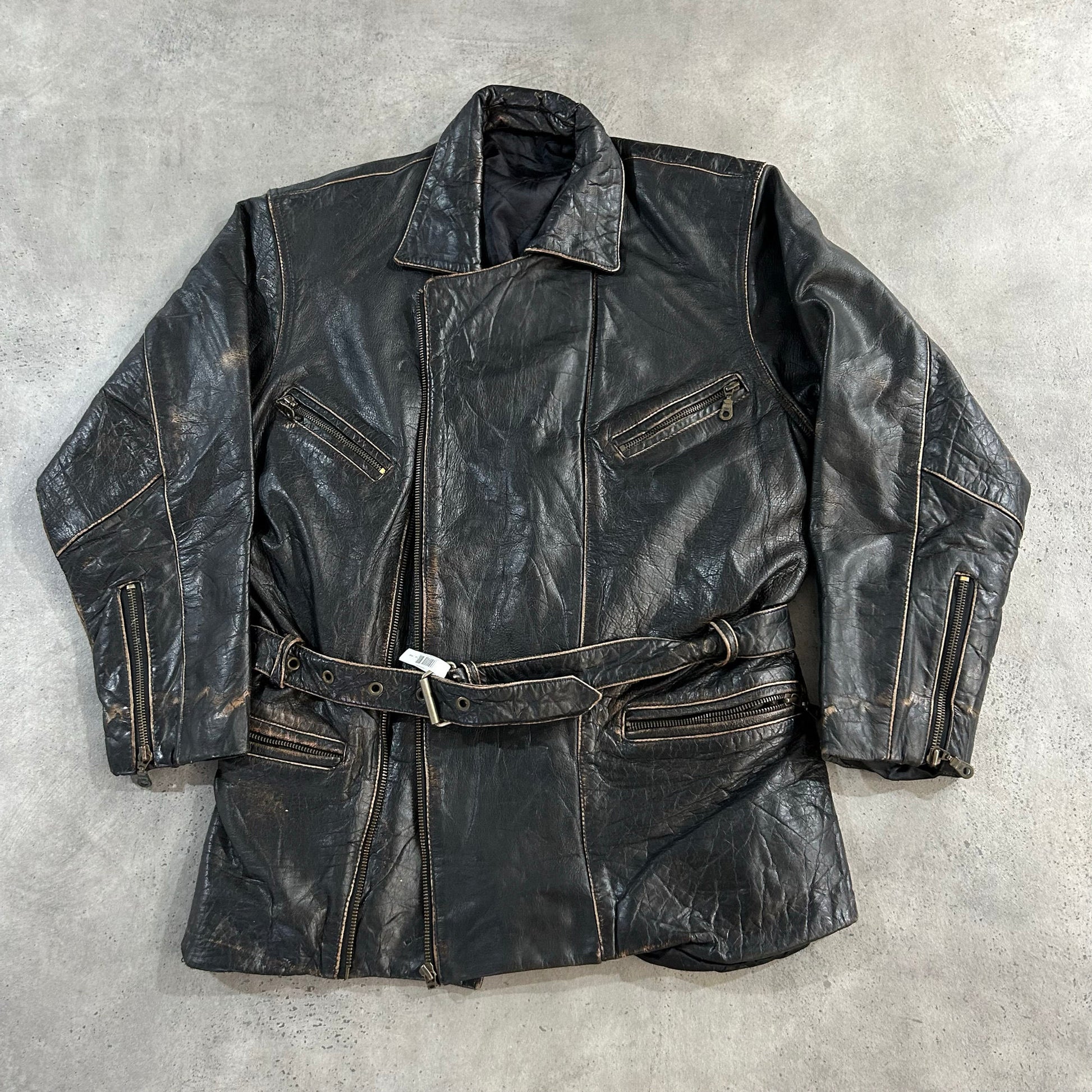 Vintage 70s-90s Germany Military Mid-Length Leather Jackets