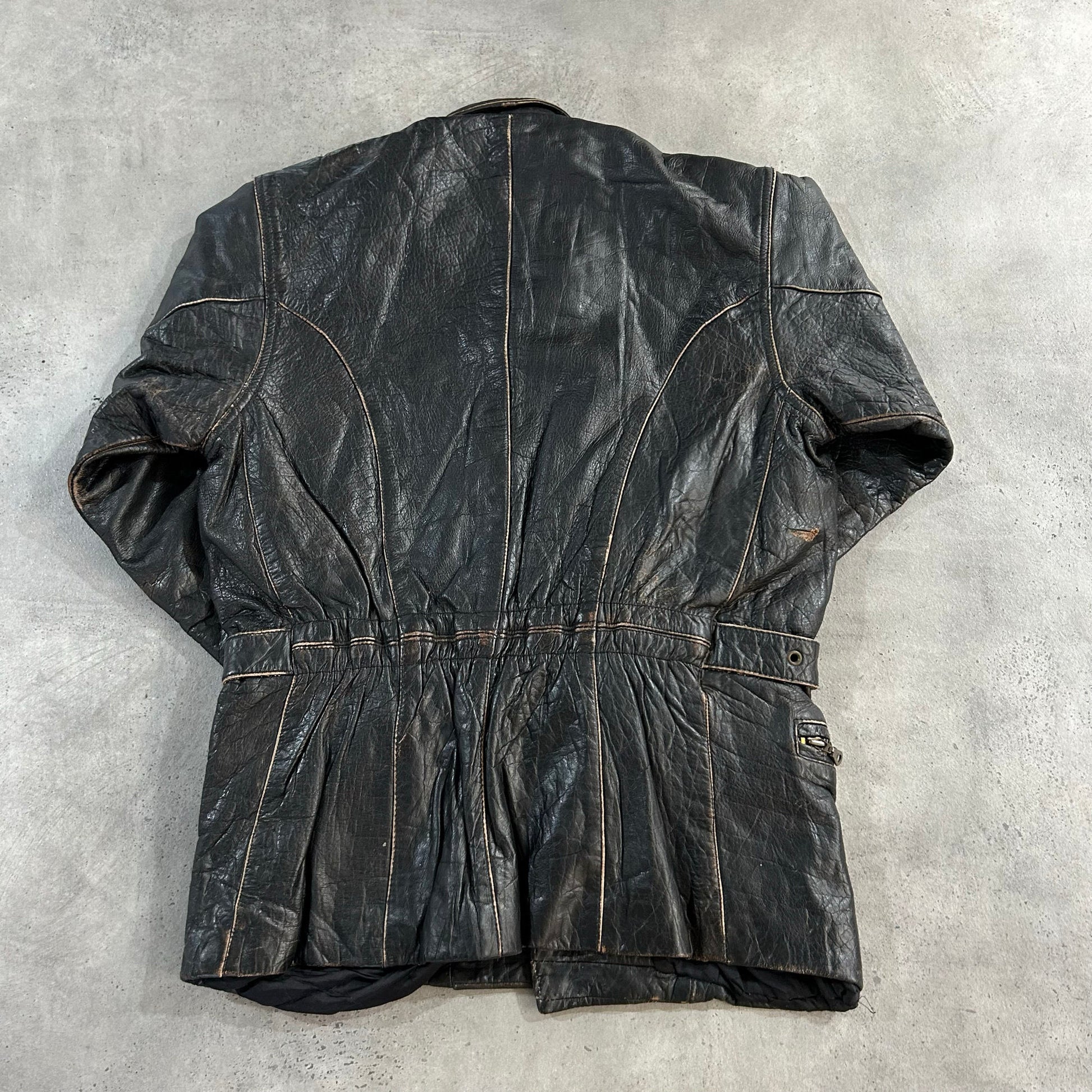Vintage 70s-90s Germany Military Mid-Length Leather Jackets