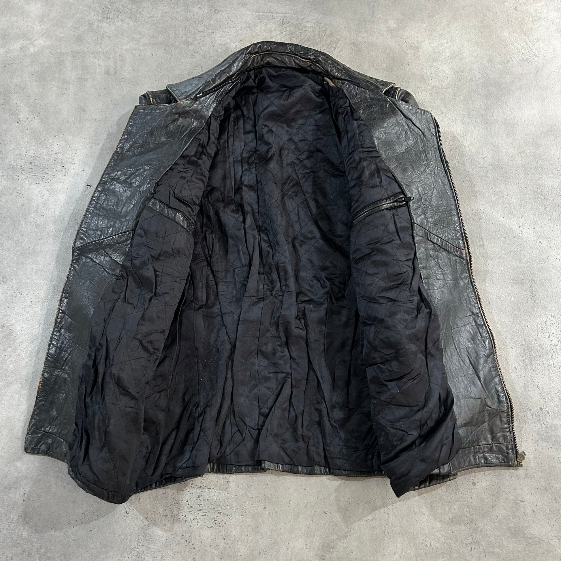 Vintage 70s-90s Germany Military Mid-Length Leather Jackets