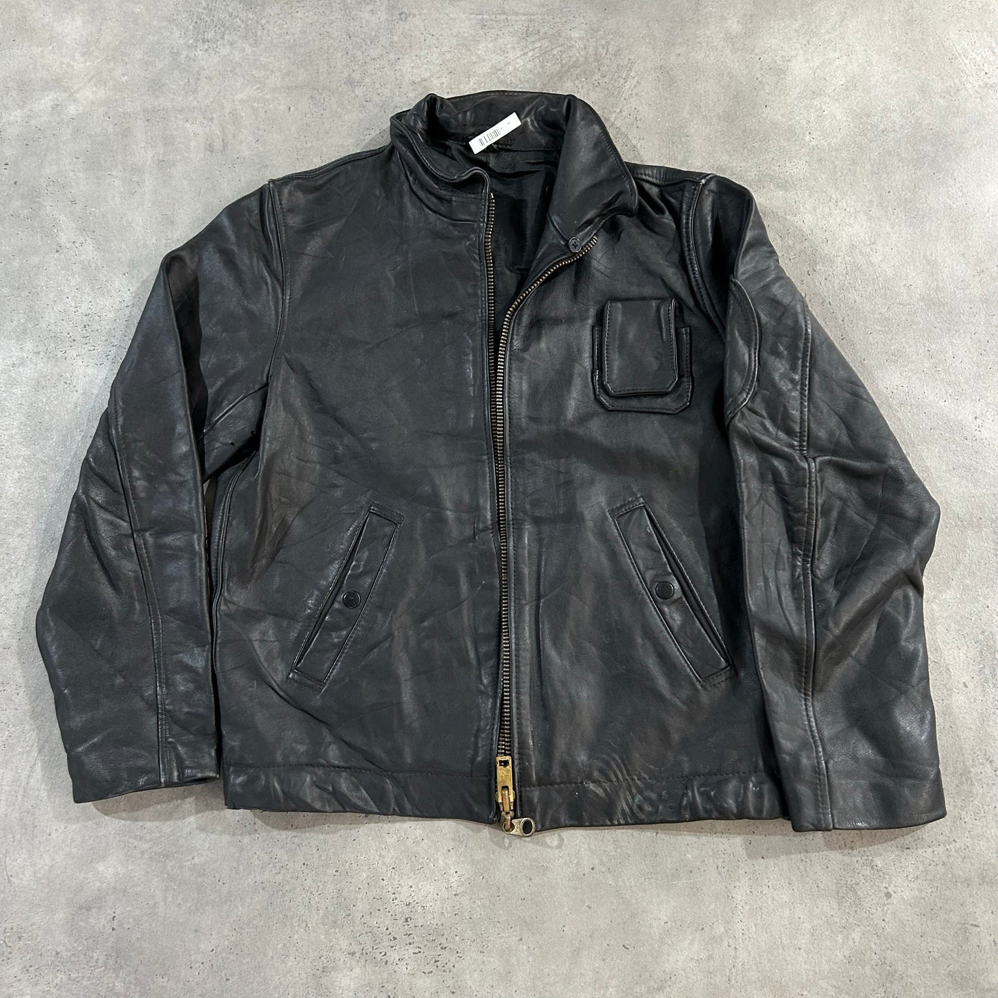 Vintage 70s-90s France Military Leather Jackets
