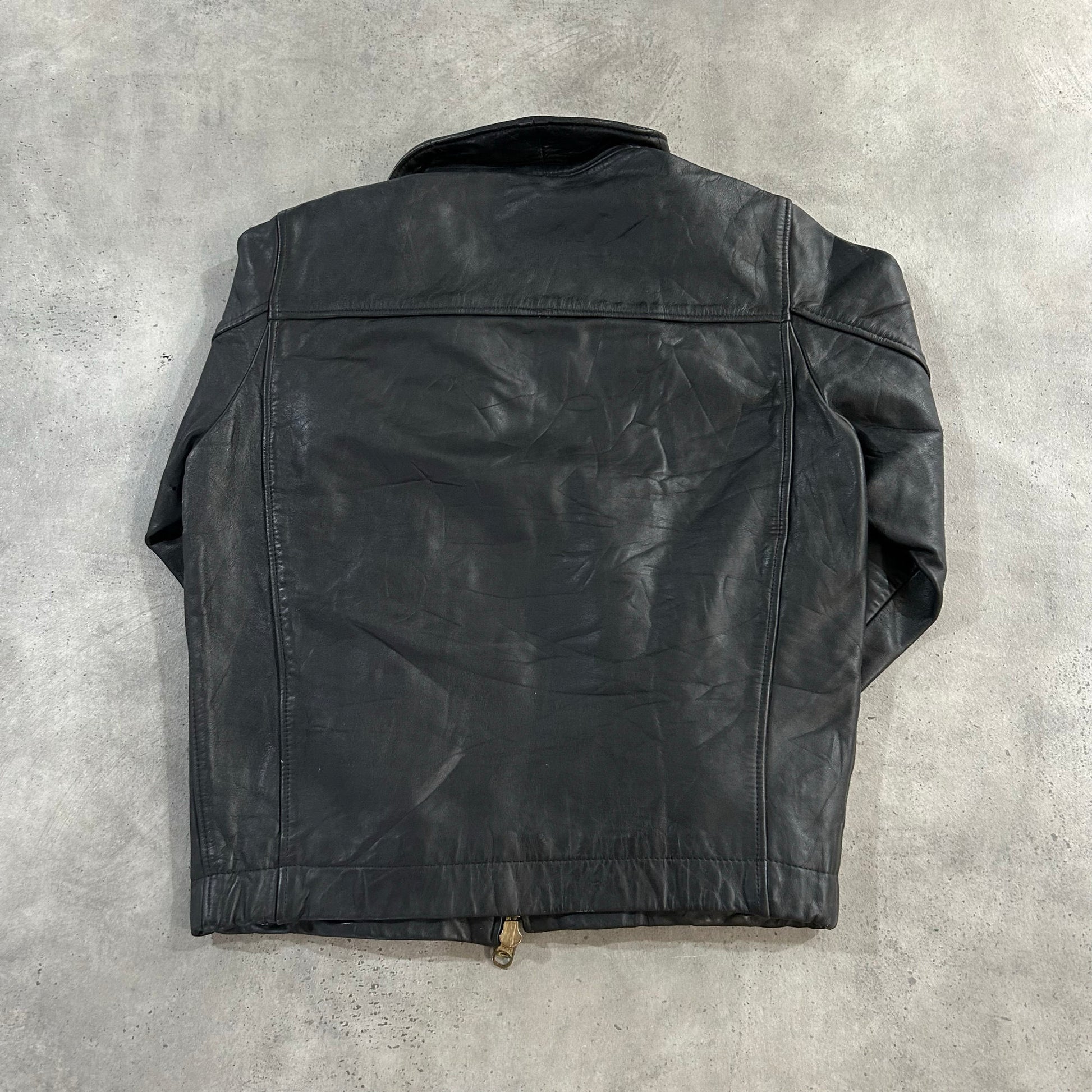 Vintage 70s-90s France Military Leather Jackets
