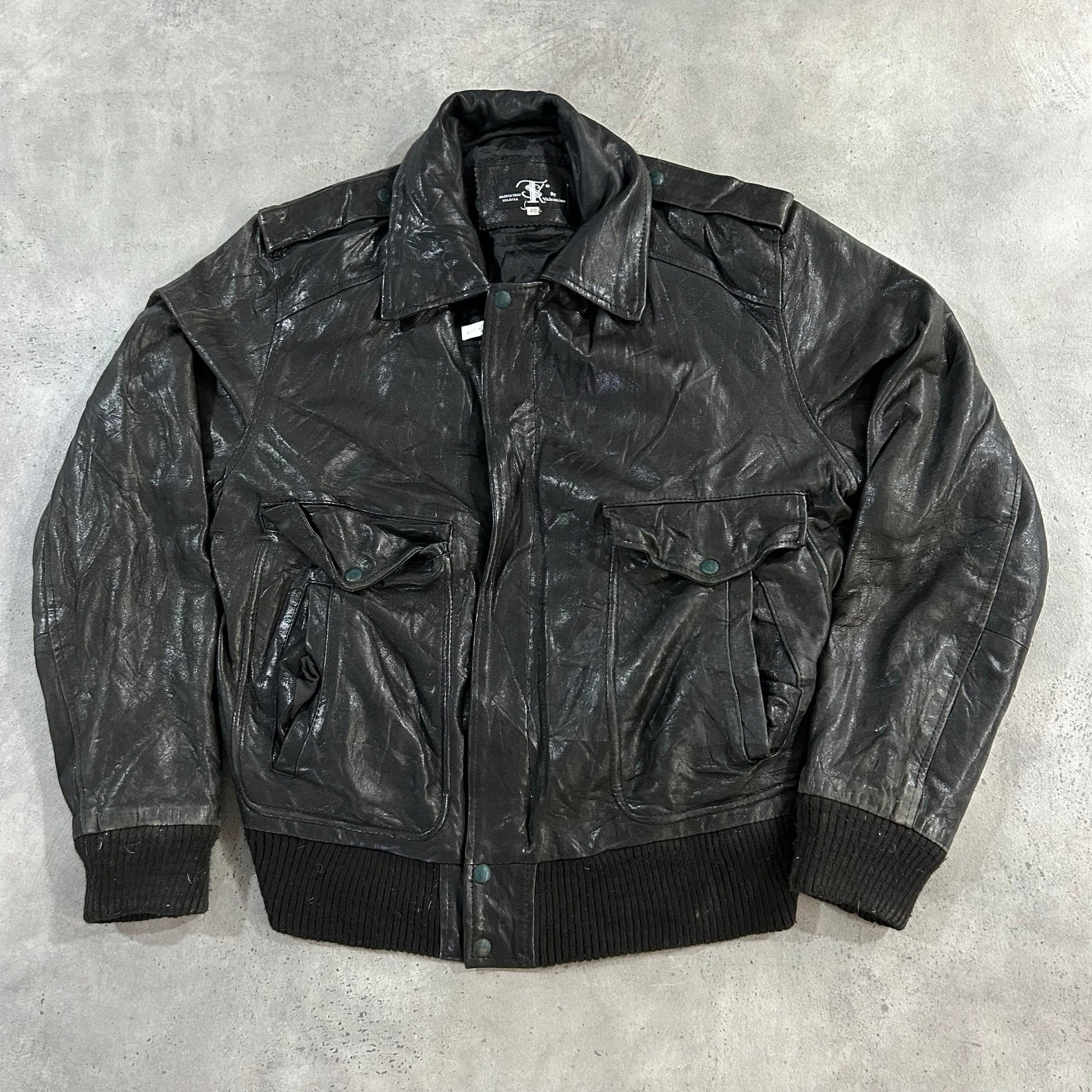 Vintage 70s-90s Italy Retro A-2 Leather Jackets