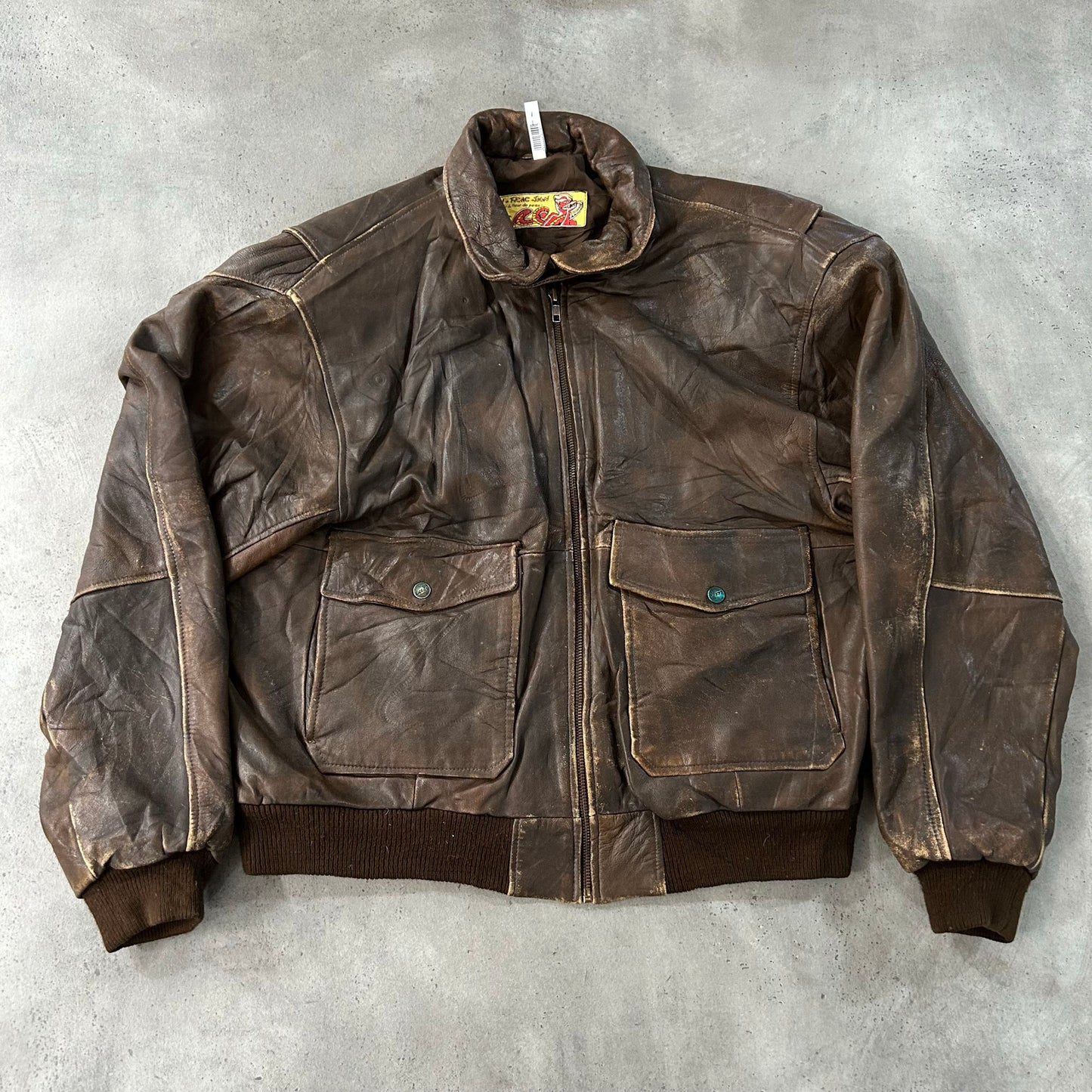 Vintage 70s-90s France Retro A-2 Leather Jackets