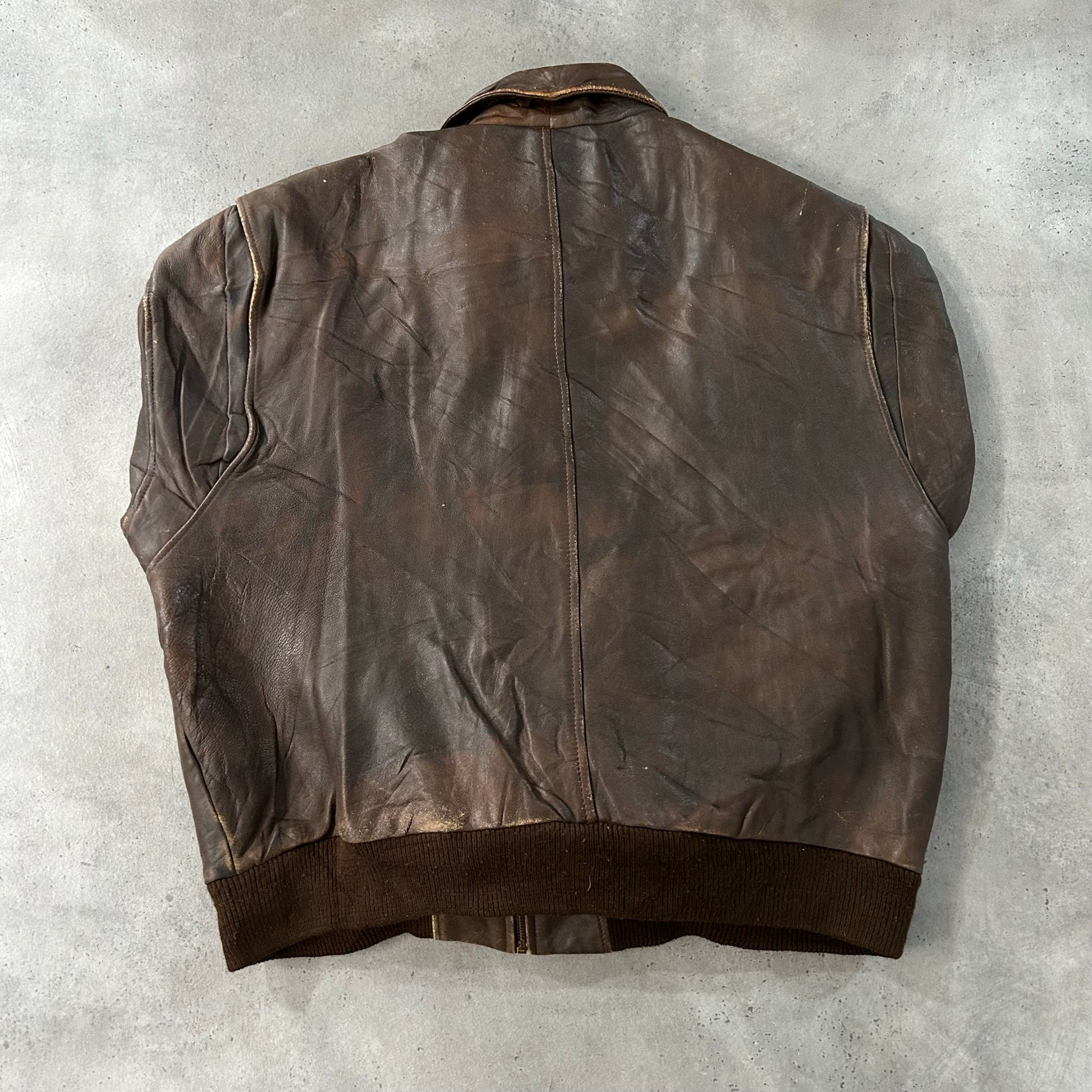 Vintage 70s-90s France Retro A-2 Leather Jackets