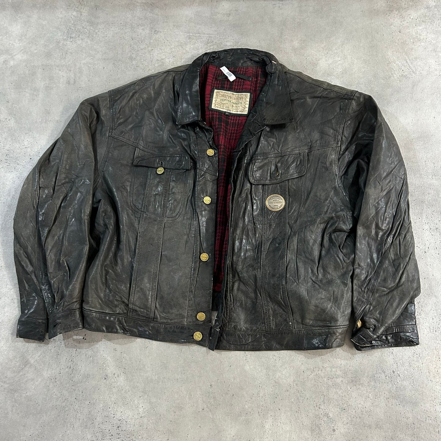 Vintage 70s-90s France Chevignon Retro Leather Jackets