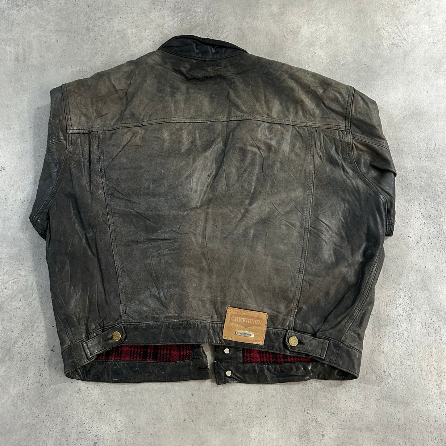 Vintage 70s-90s France Chevignon Retro Leather Jackets