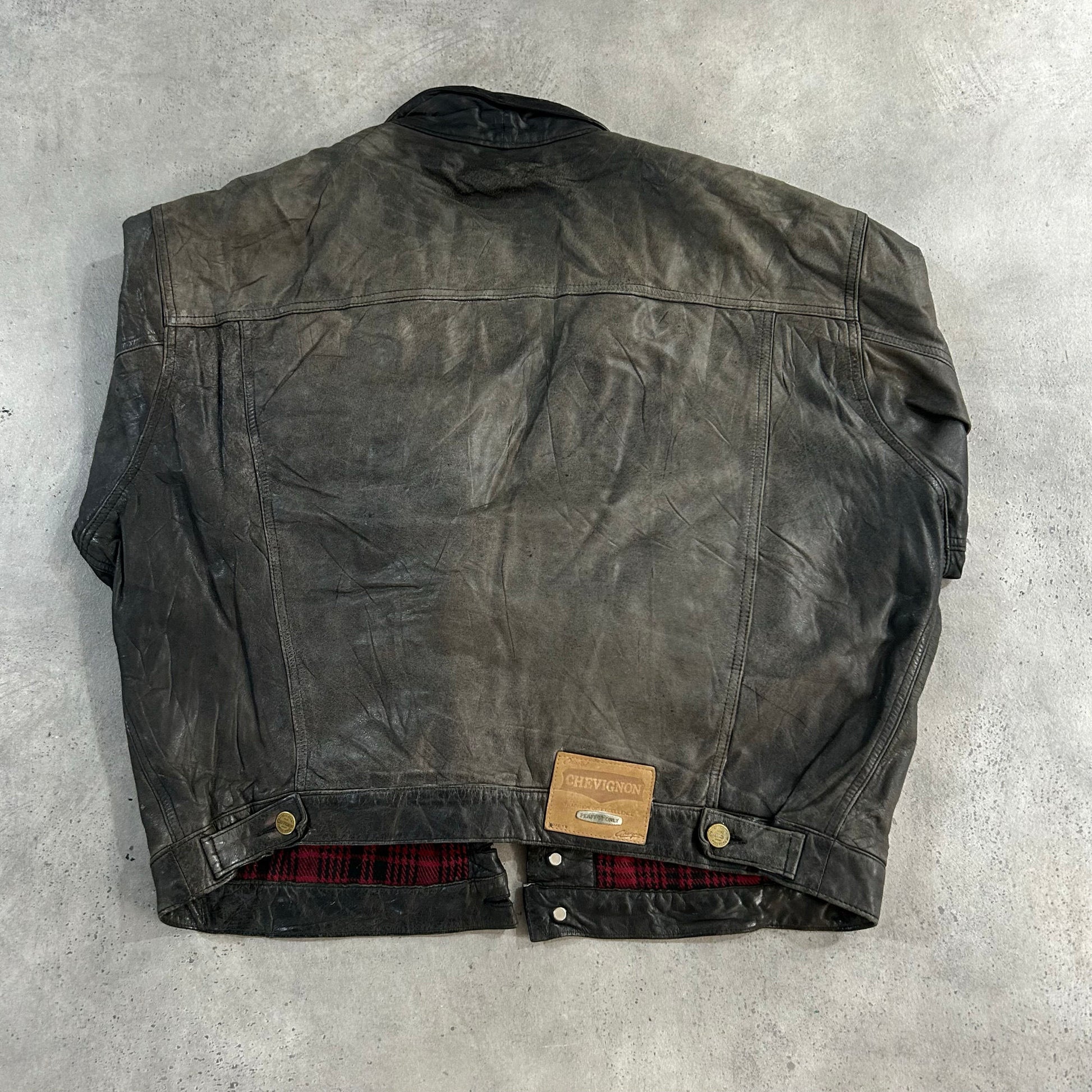 Vintage 70s-90s France Chevignon Retro Leather Jackets