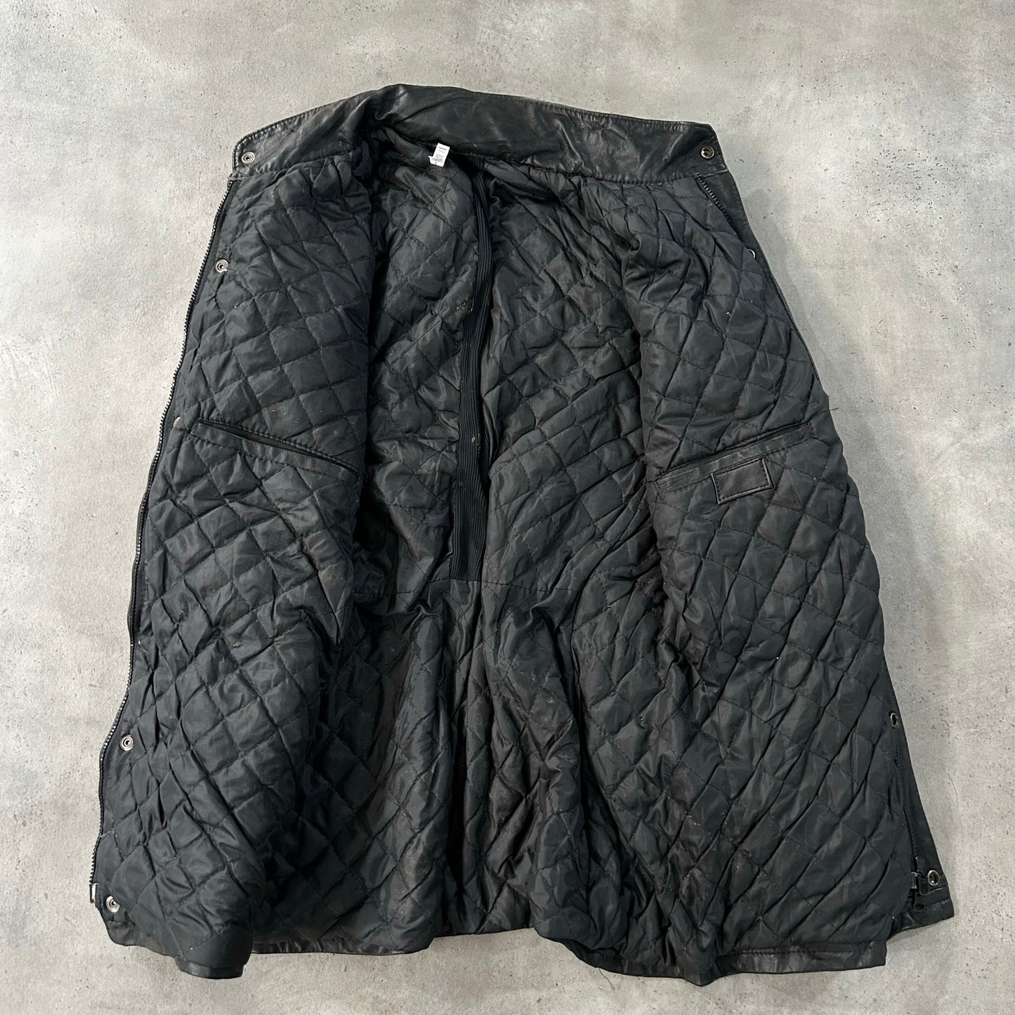 Vintage Workwear Mid-Length Leather Jackets
