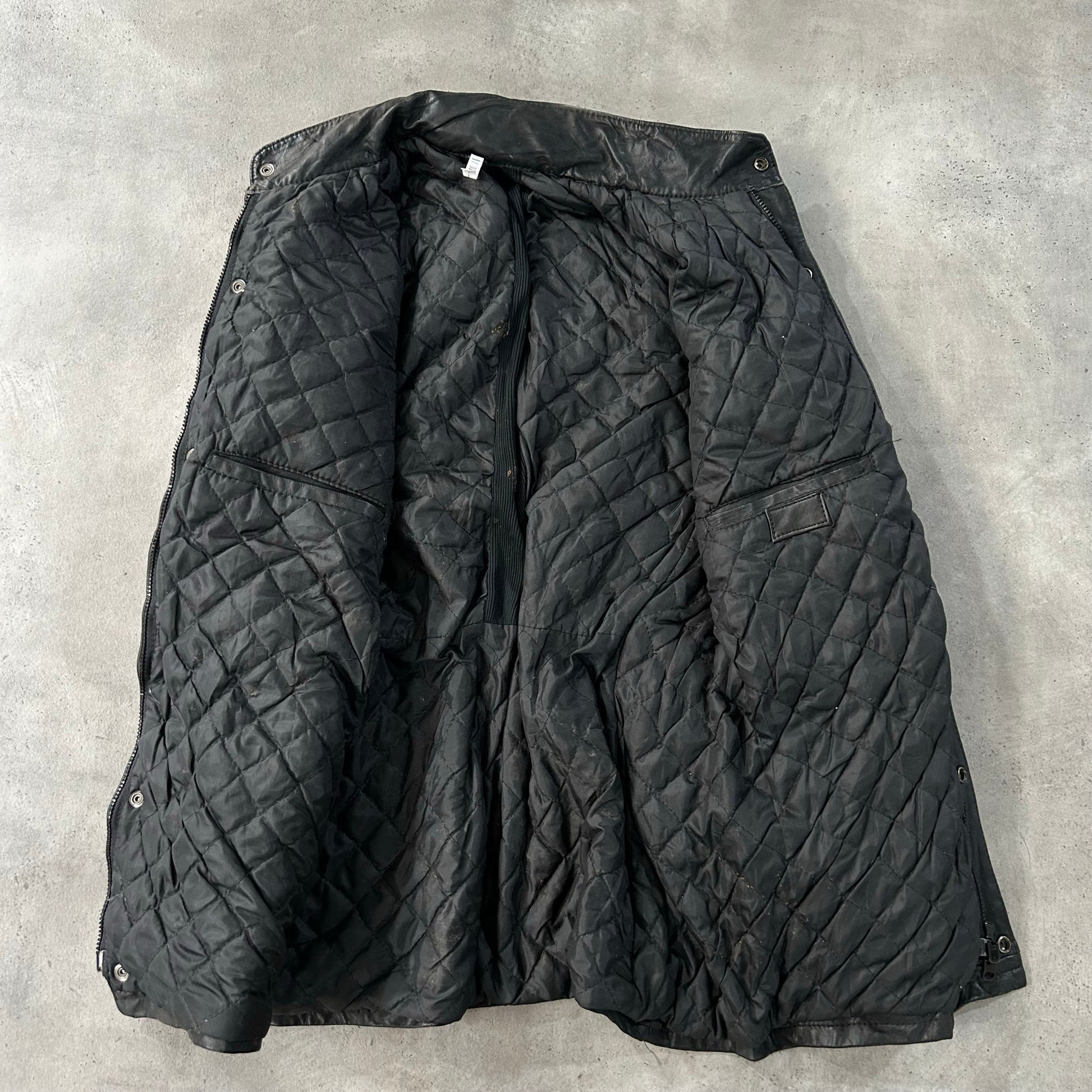 Vintage Workwear Mid-Length Leather Jackets