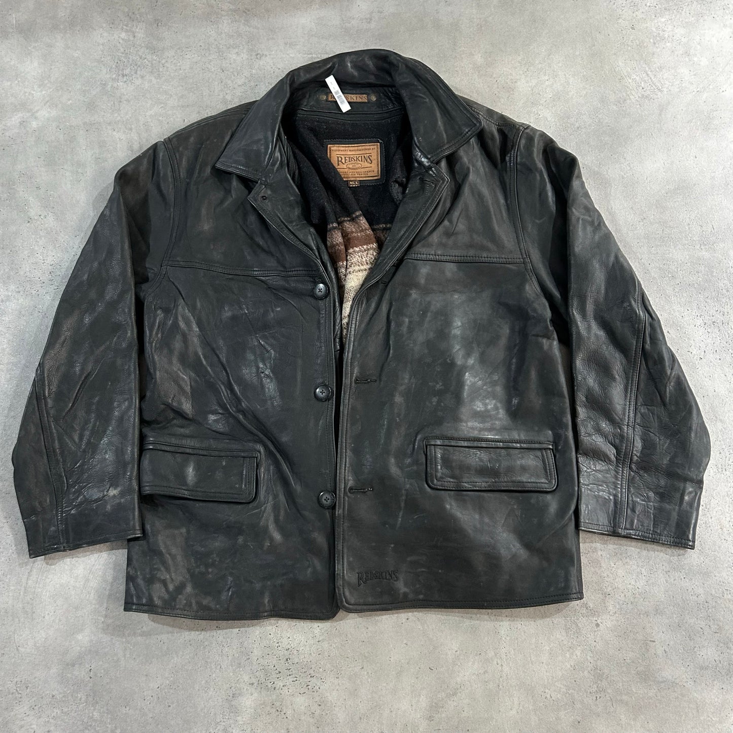 Vintage 70s-90s France Redskins Retro Mid-Length Leather Jackets