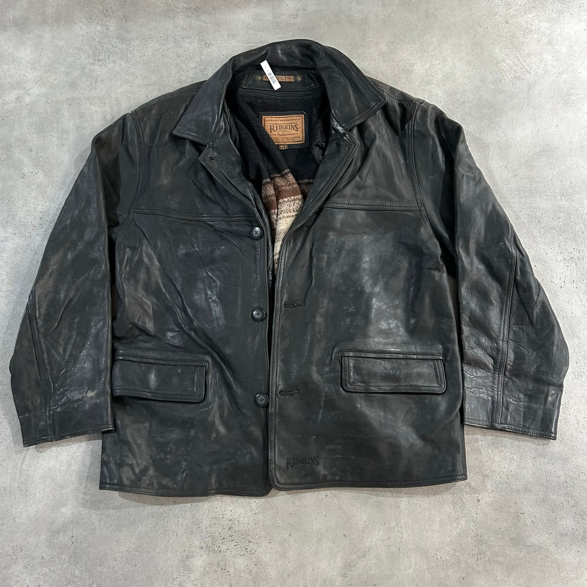 Vintage 70s-90s France Redskins Retro Mid-Length Leather Jackets