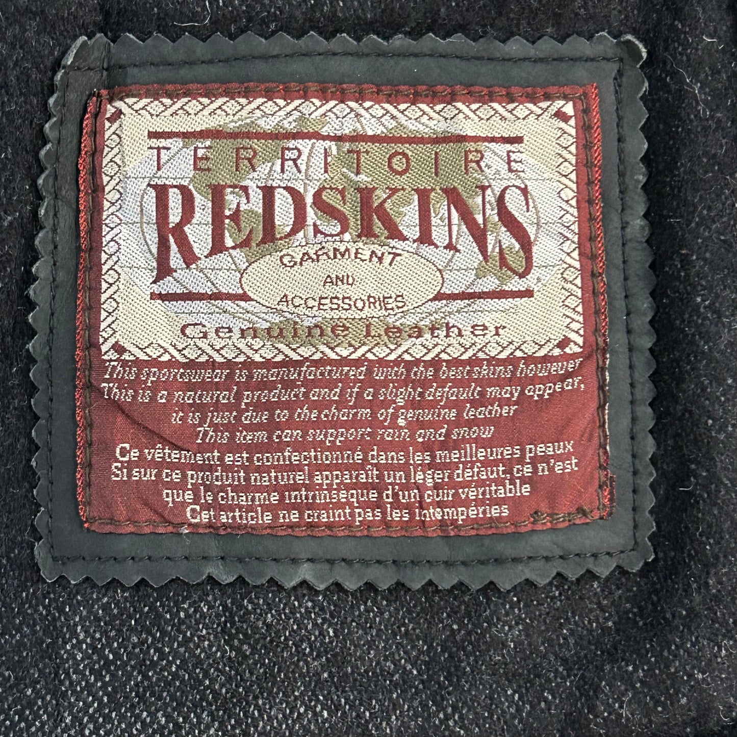Vintage 70s-90s France Redskins Retro Mid-Length Leather Jackets