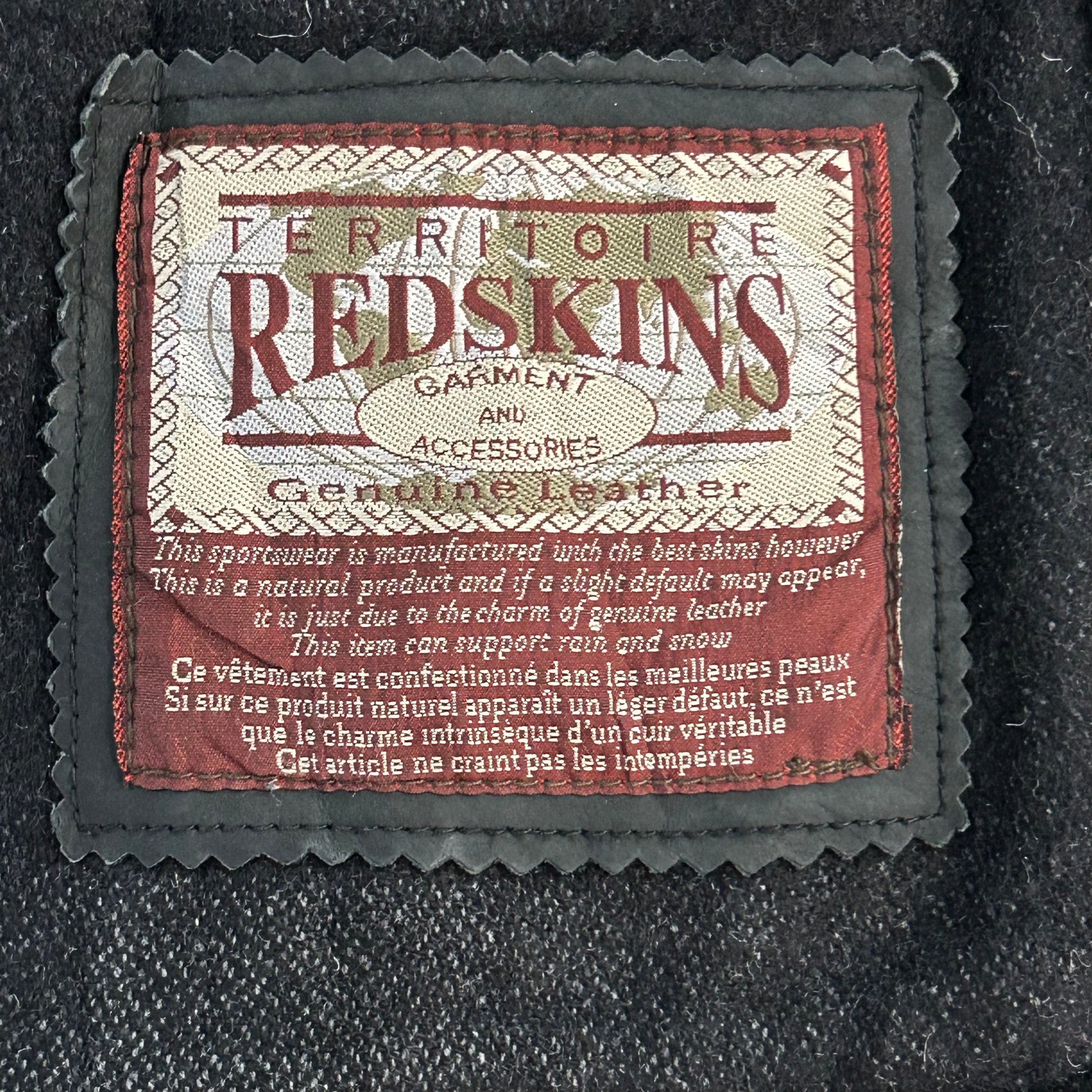 Vintage 70s-90s France Redskins Retro Mid-Length Leather Jackets