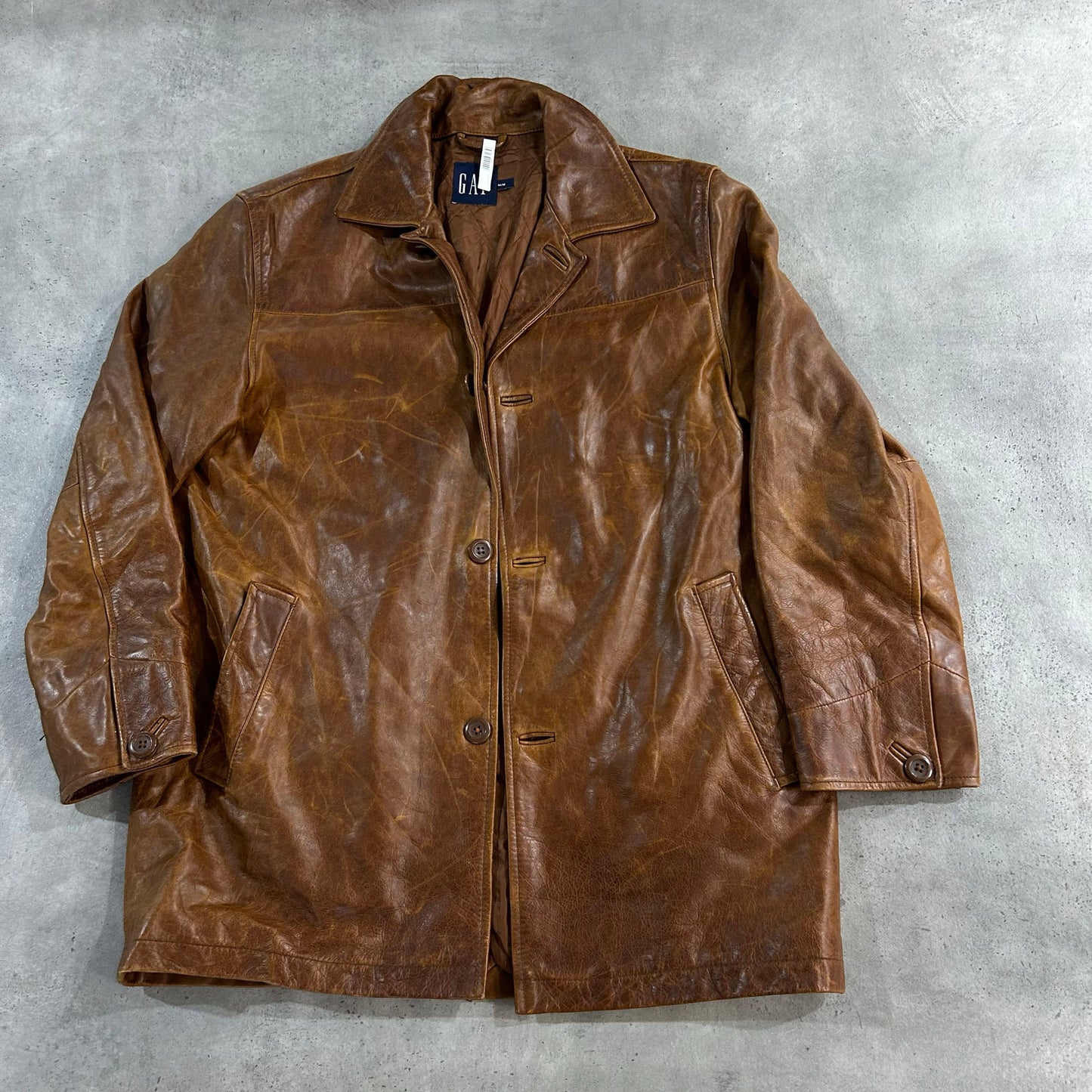 Vintage 70s-90s Gap Retro Mid-Length Leather Jackets