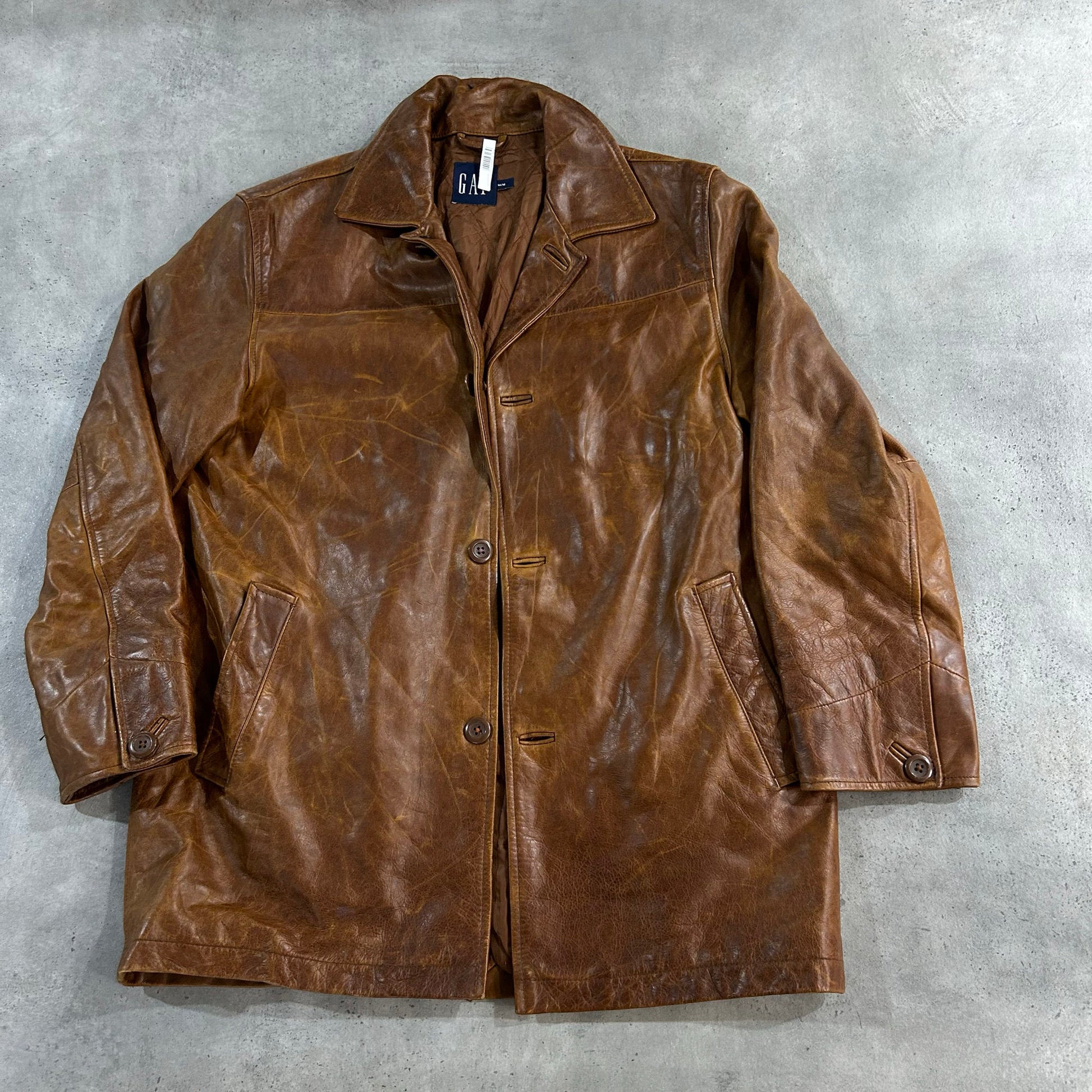 Vintage 70s-90s Gap Retro Mid-Length Leather Jackets