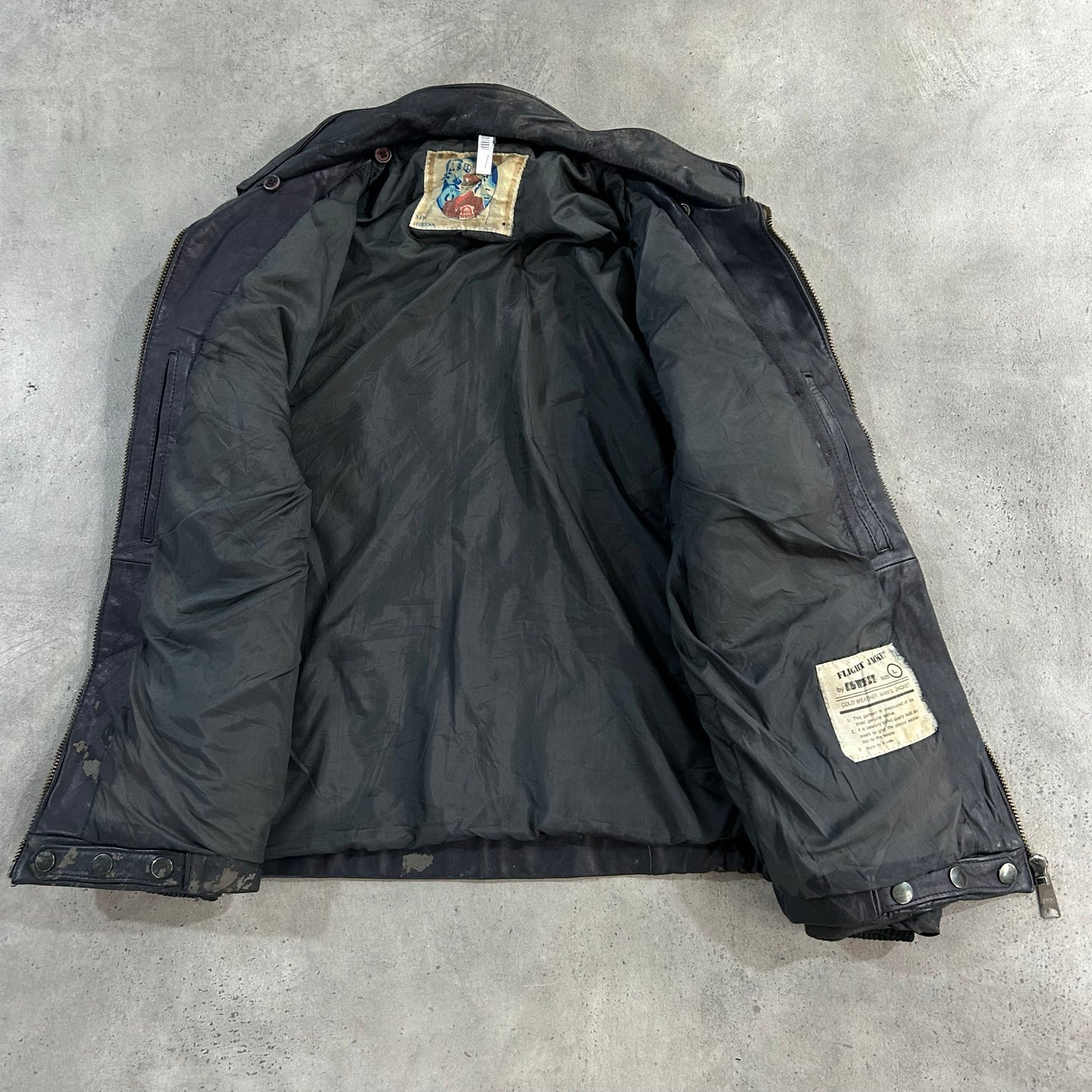 Vintage 70s-90s South Korea Military Flight Leather Jackets