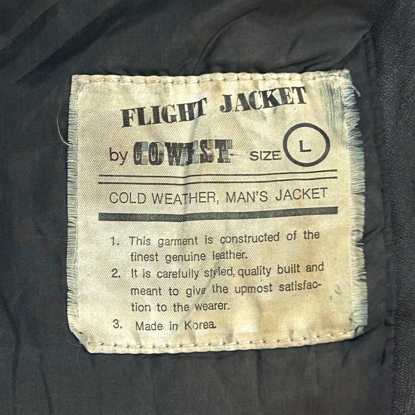 Vintage 70s-90s South Korea Military Flight Leather Jackets