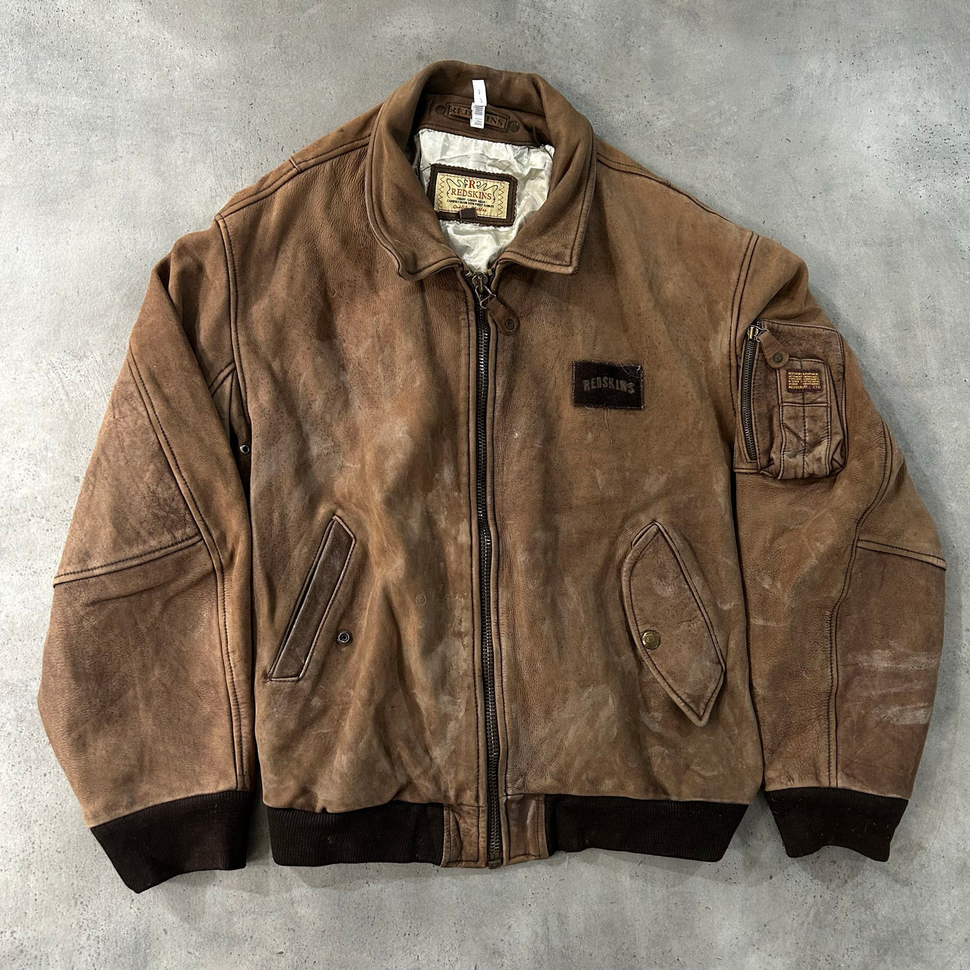 Vintage 70s-90s Redskins Retro Flight Leather Jackets