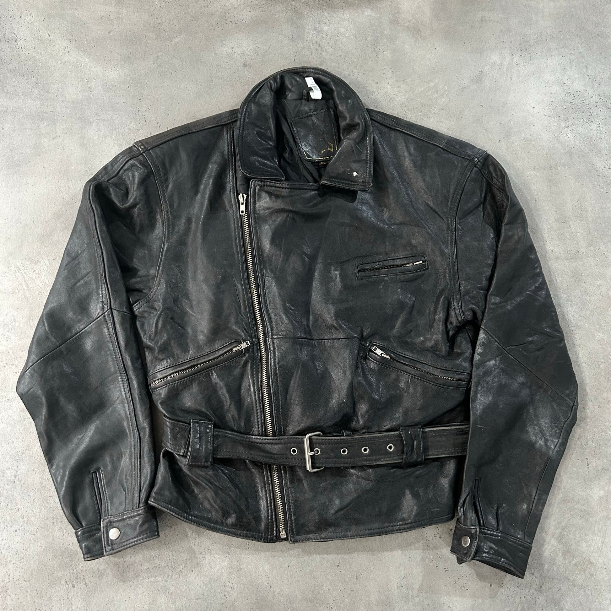 Vintage 70s-90s Retro Double Rider Leather Jackets