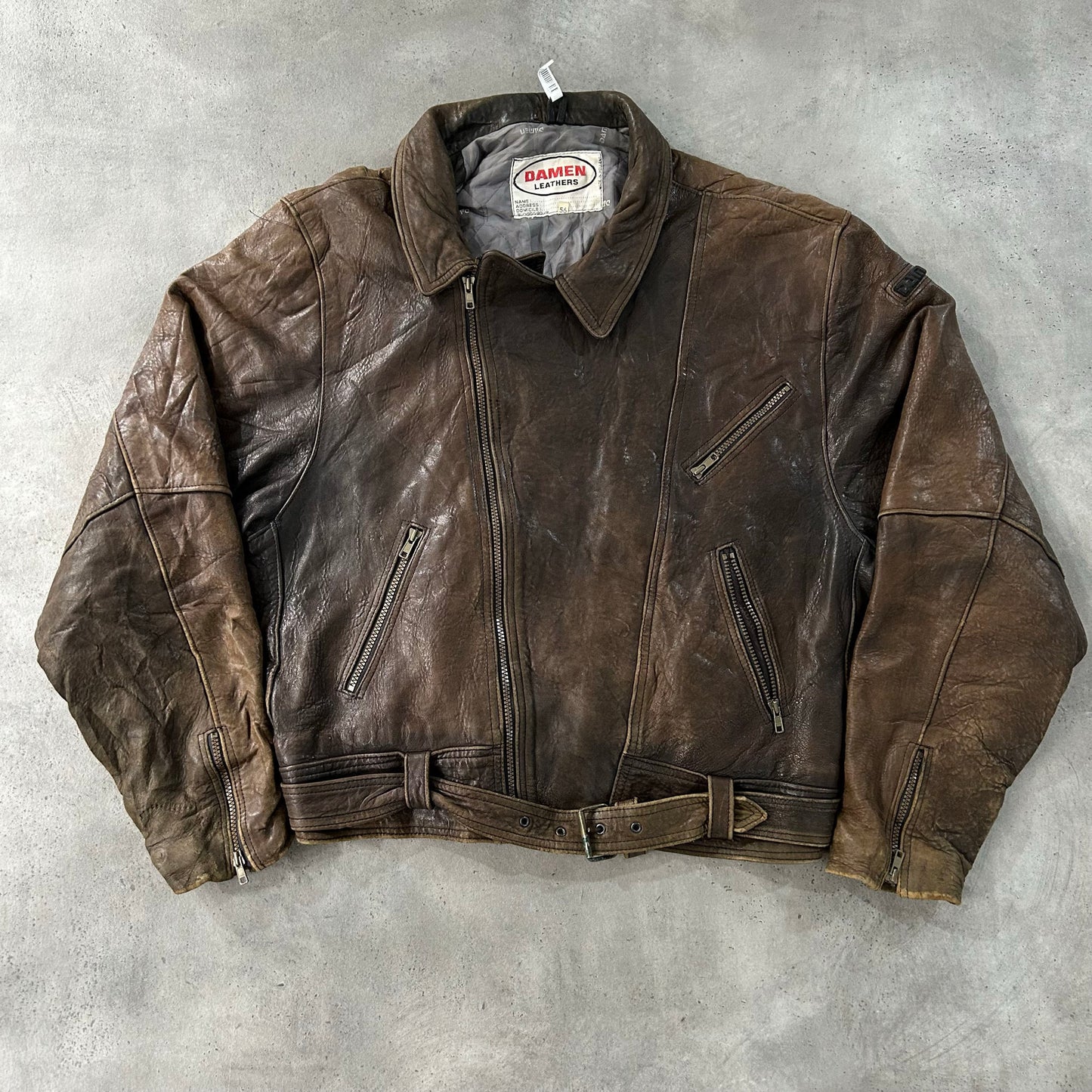 Vintage 70s-90s Netherlands Double Rider Leather Jackets