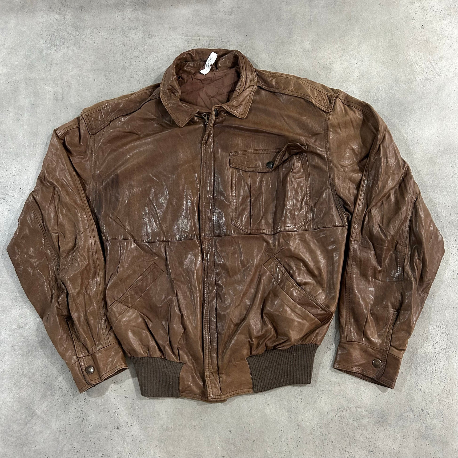 Vintage 70s-90s Italy Retro Flight Leather Jackets
