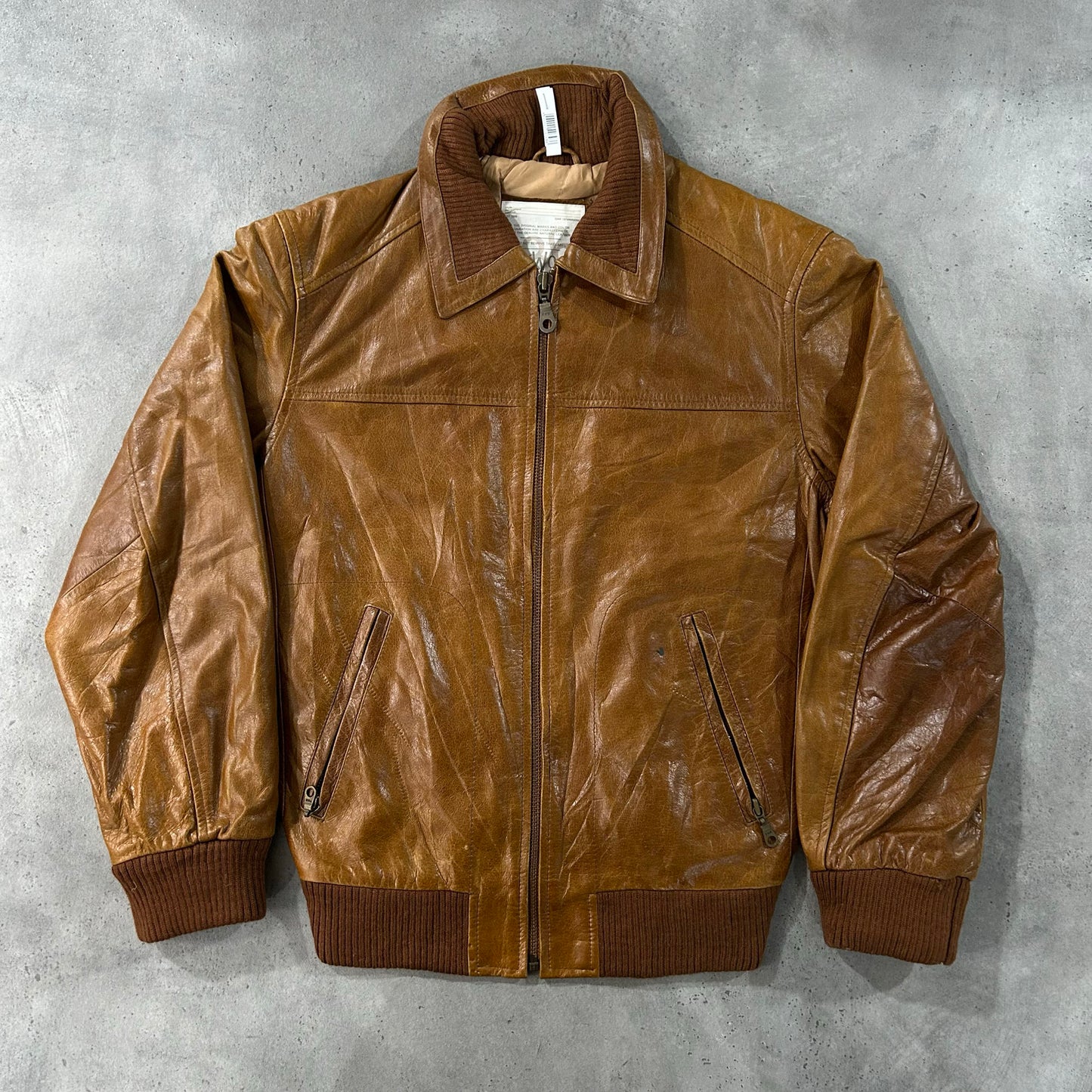 Vintage Oakwood Retro Flight Leather Jackets