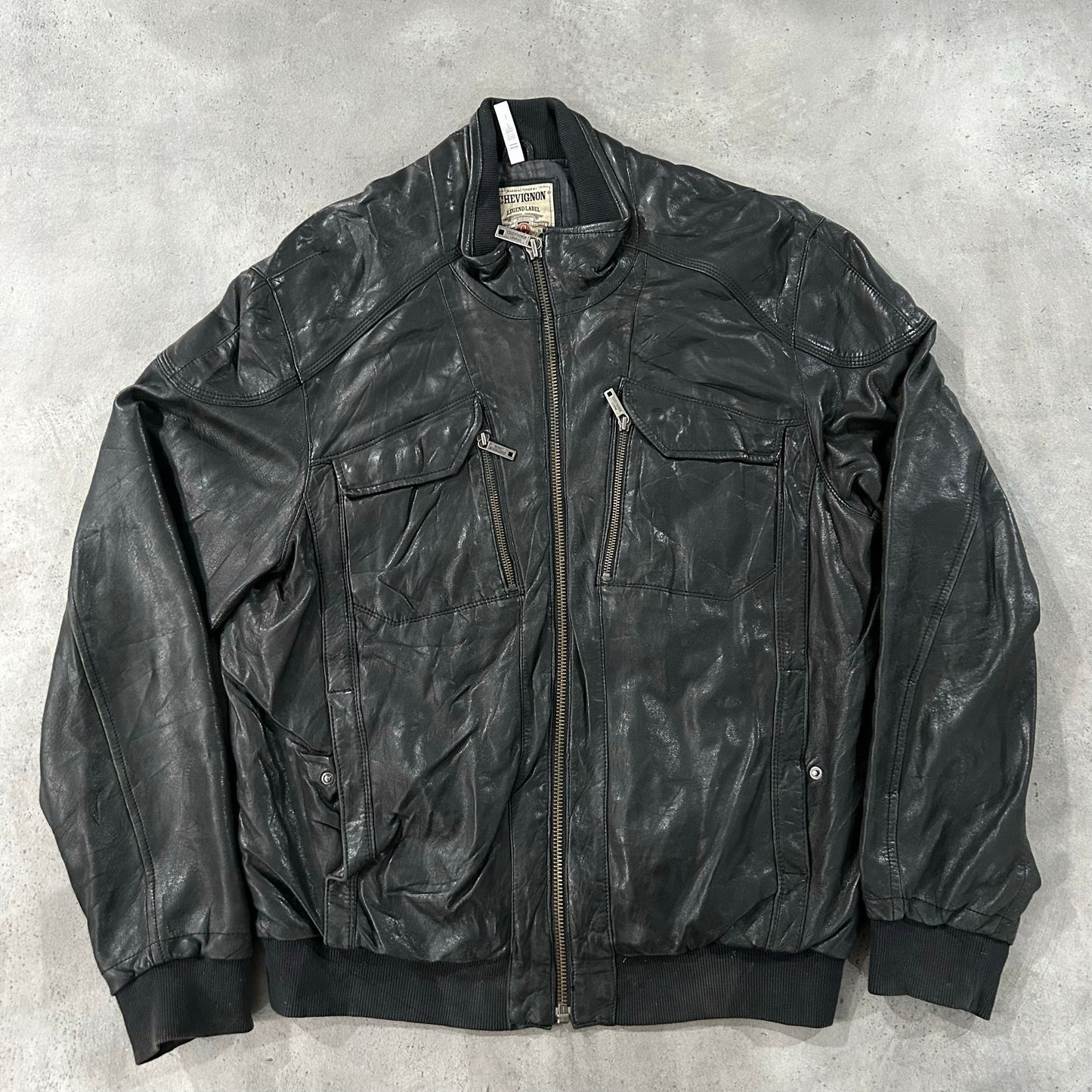 Vintage Chevignon Retro Flight Leather Jackets