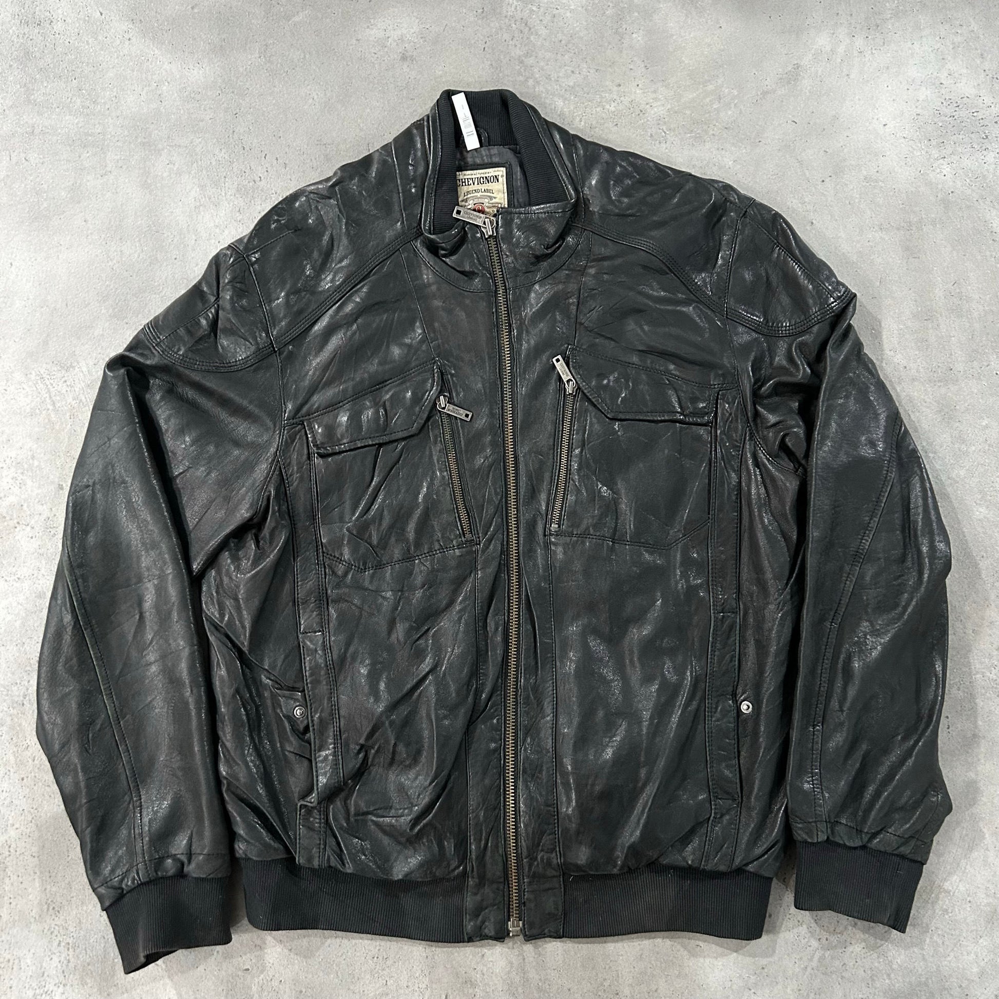 Vintage Chevignon Retro Flight Leather Jackets