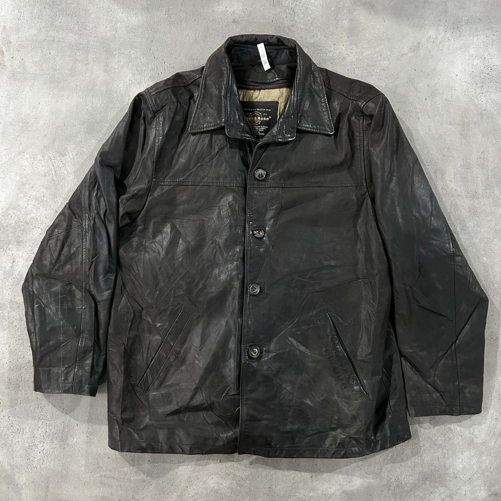 Vintage Retro Mid-Length Leather Jackets