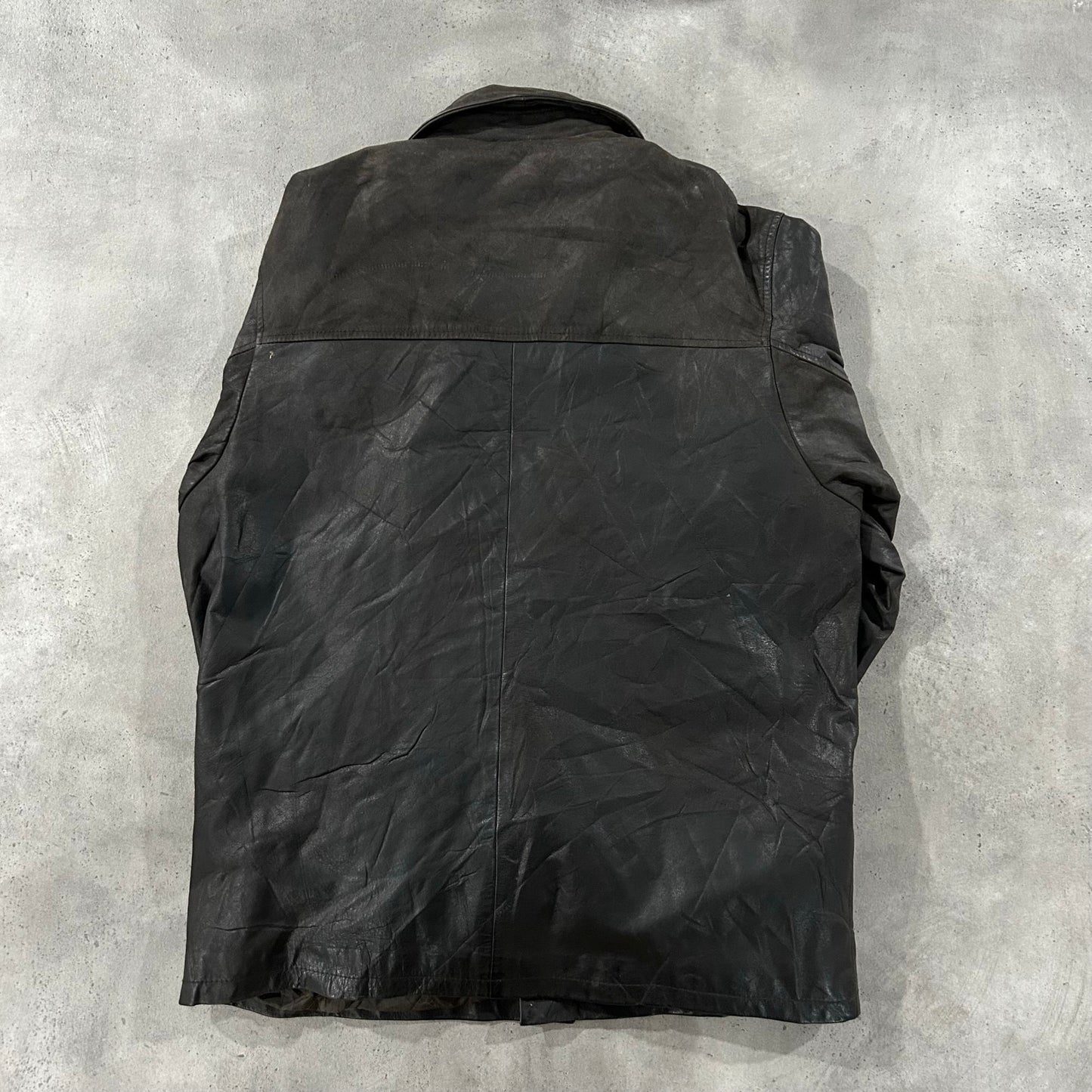 Vintage Retro Mid-Length Leather Jackets