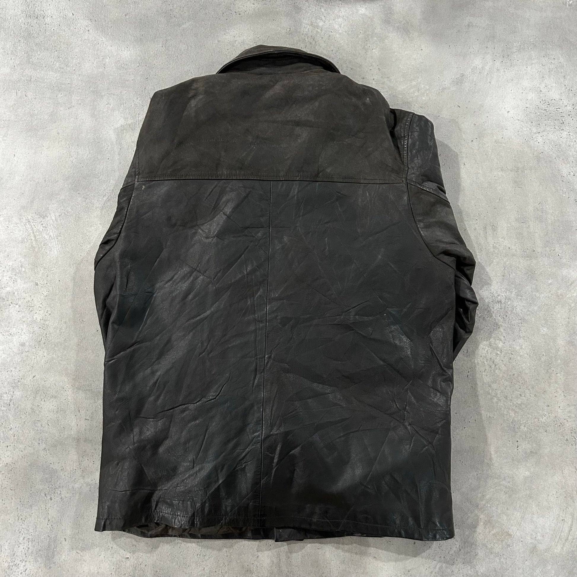 Vintage Retro Mid-Length Leather Jackets