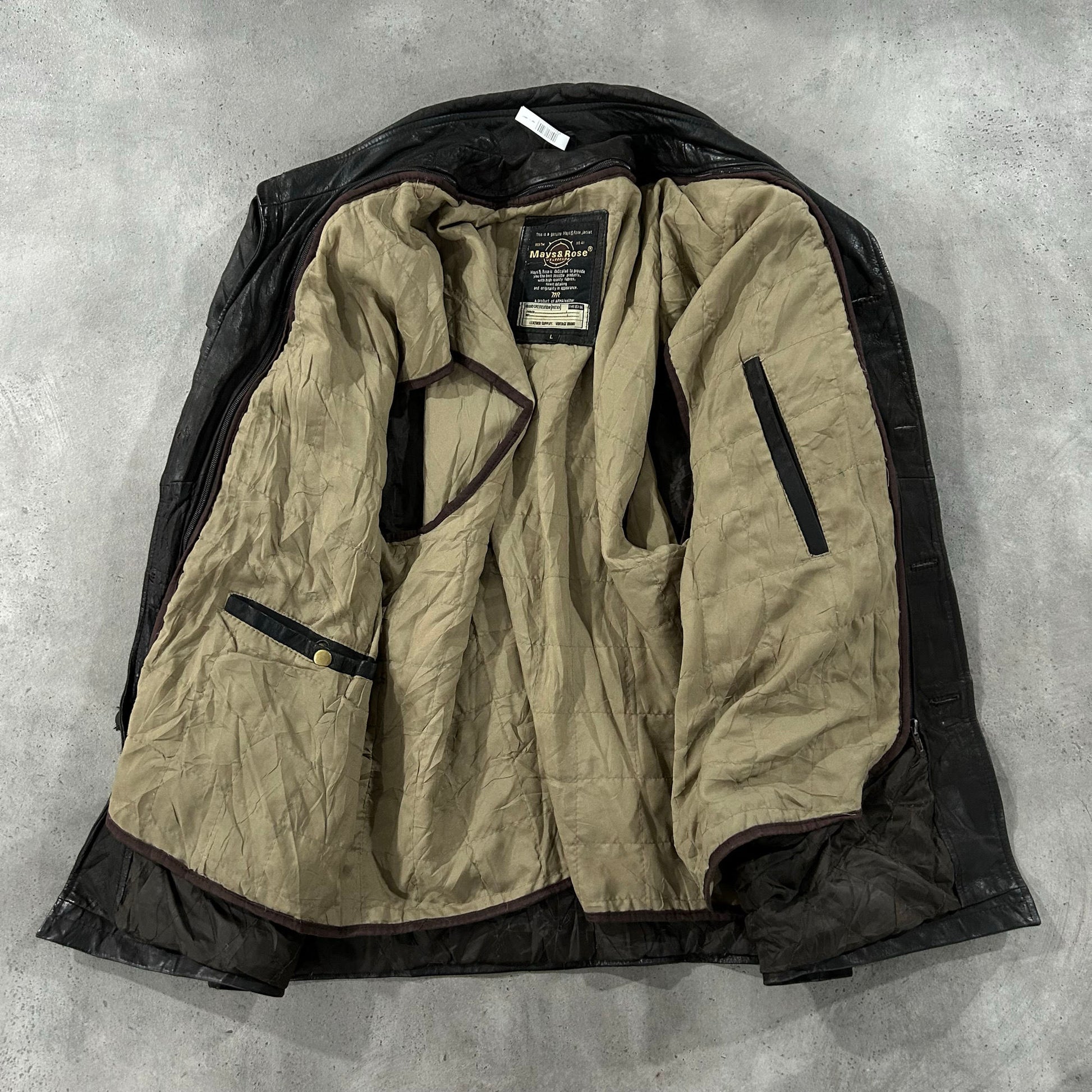 Vintage Retro Mid-Length Leather Jackets