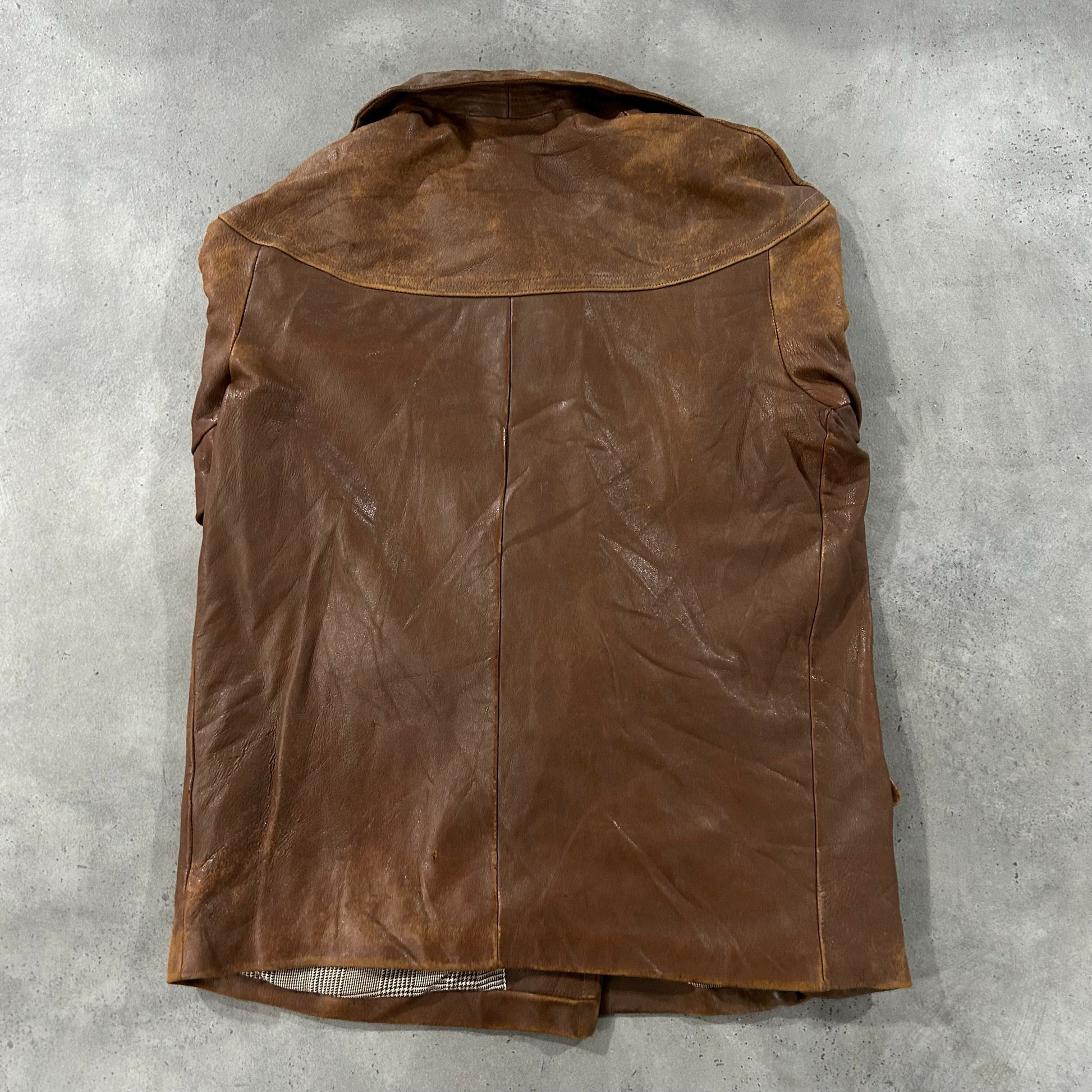 Vintage Antique Sweden Mid-Length Leather Jackets