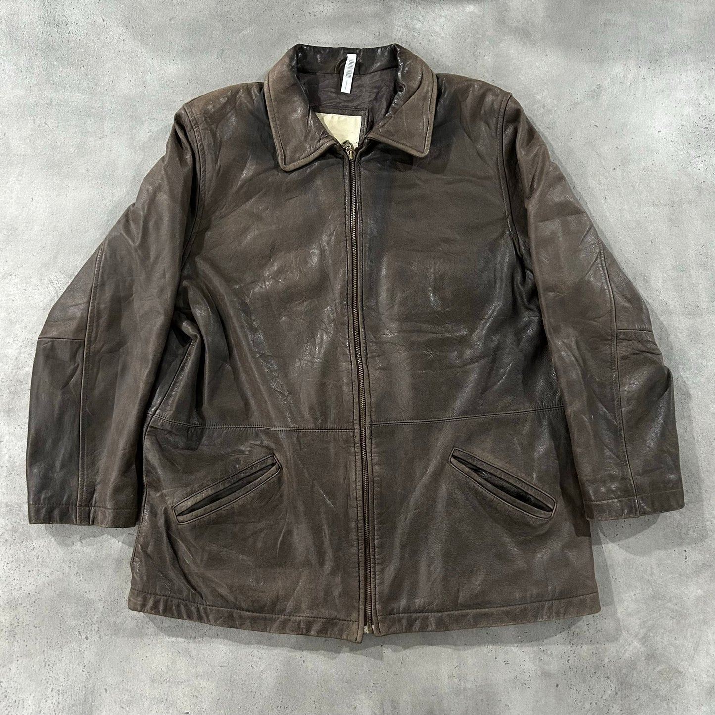 Vintage Retro Mid-Length Leather Jackets
