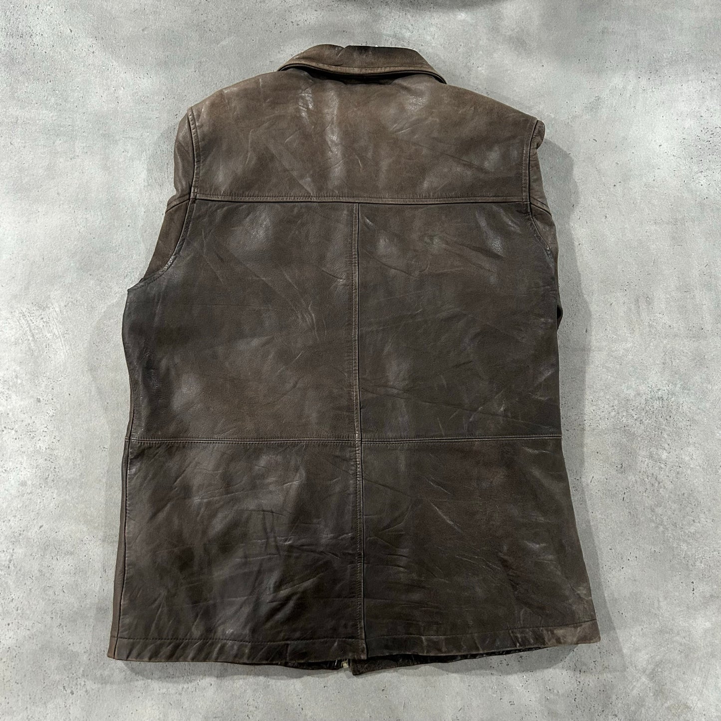 Vintage Retro Mid-Length Leather Jackets