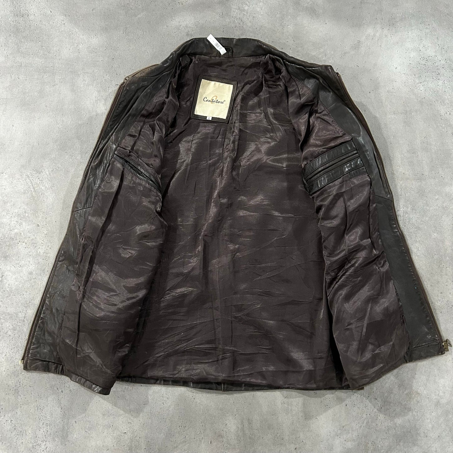 Vintage Retro Mid-Length Leather Jackets