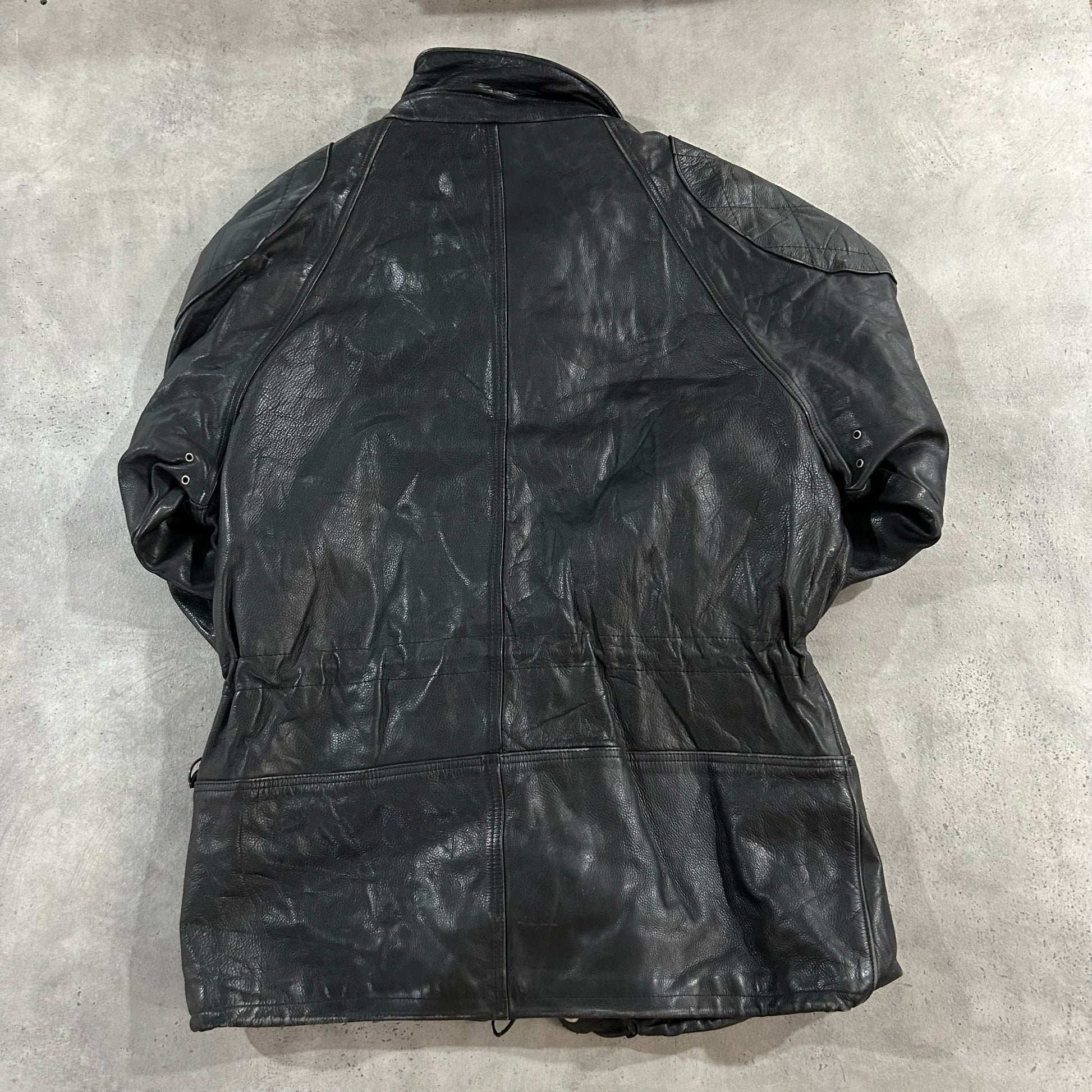 Vintage 70s-90s France Retro Mid-Length Leather Jackets