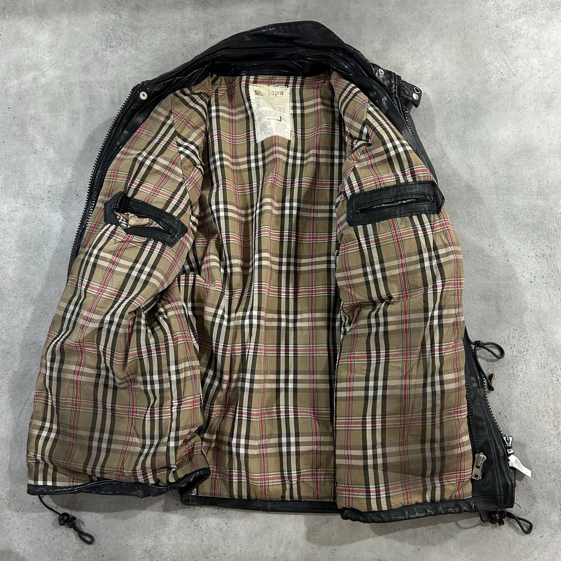 Vintage 70s-90s France Retro Mid-Length Leather Jackets