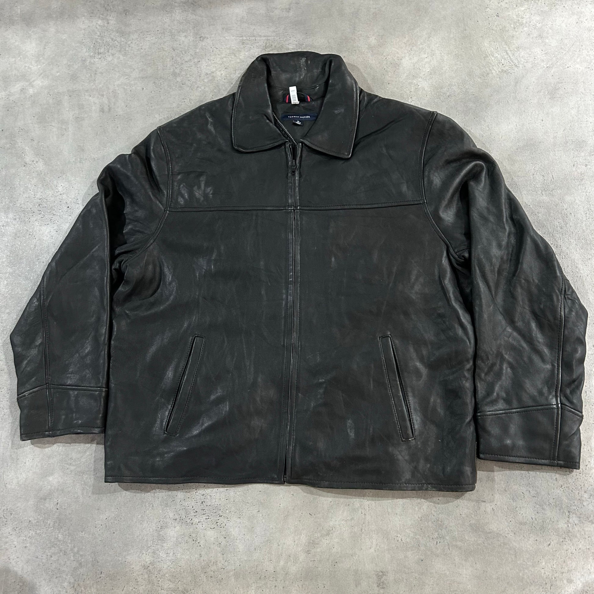 Vintage Tommy Hilfiger Retro Leather Jackets