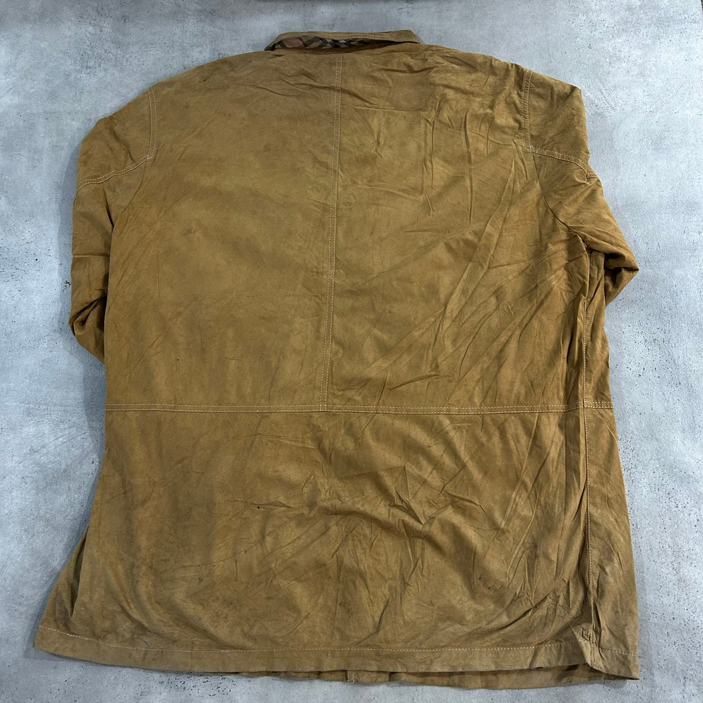 Vintage Burberry Pre-owned Luxury Mid-Length Leather Jackets