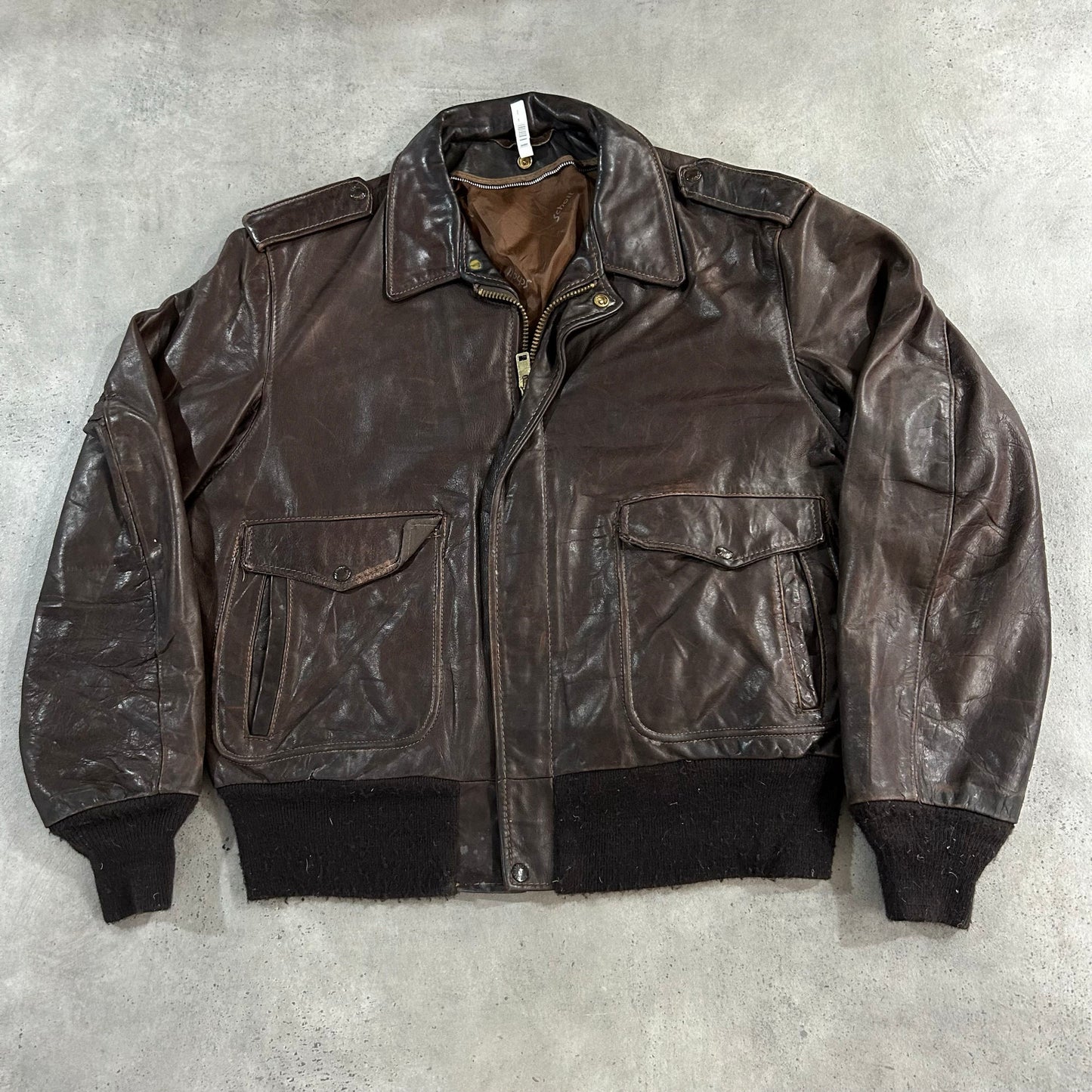 Vintage 70s-90s USA Schott Military A-2 Leather Jackets