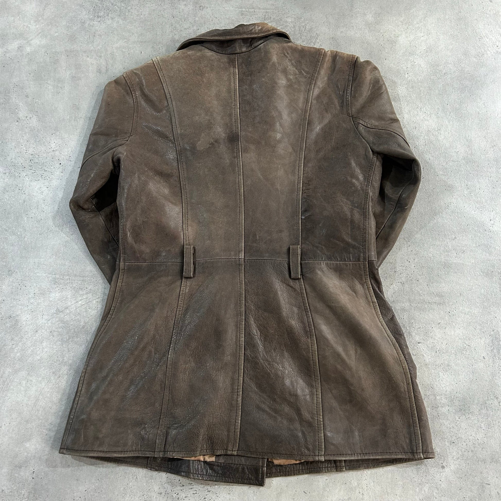 Vintage Retro Mid-Length Leather Jackets