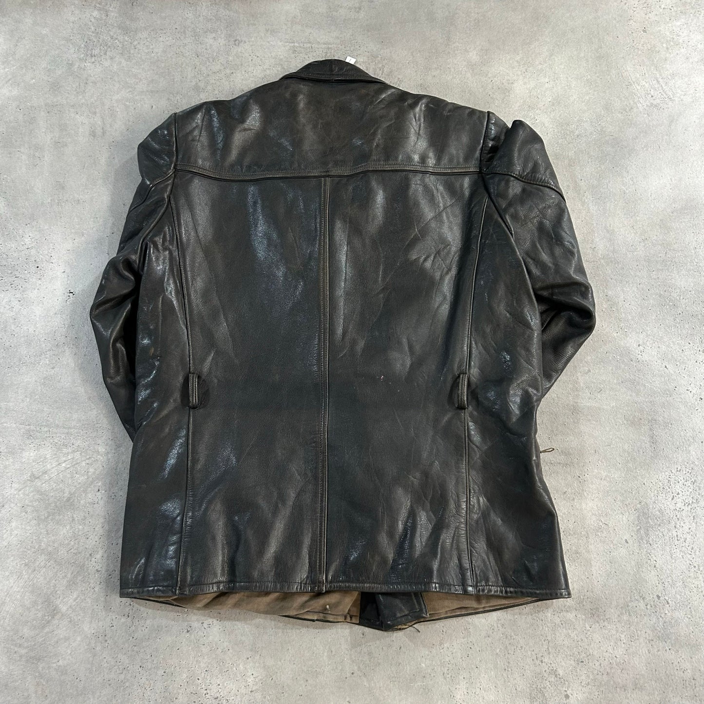 Vintage Antique Germany Retro Double Rider Leather Jackets