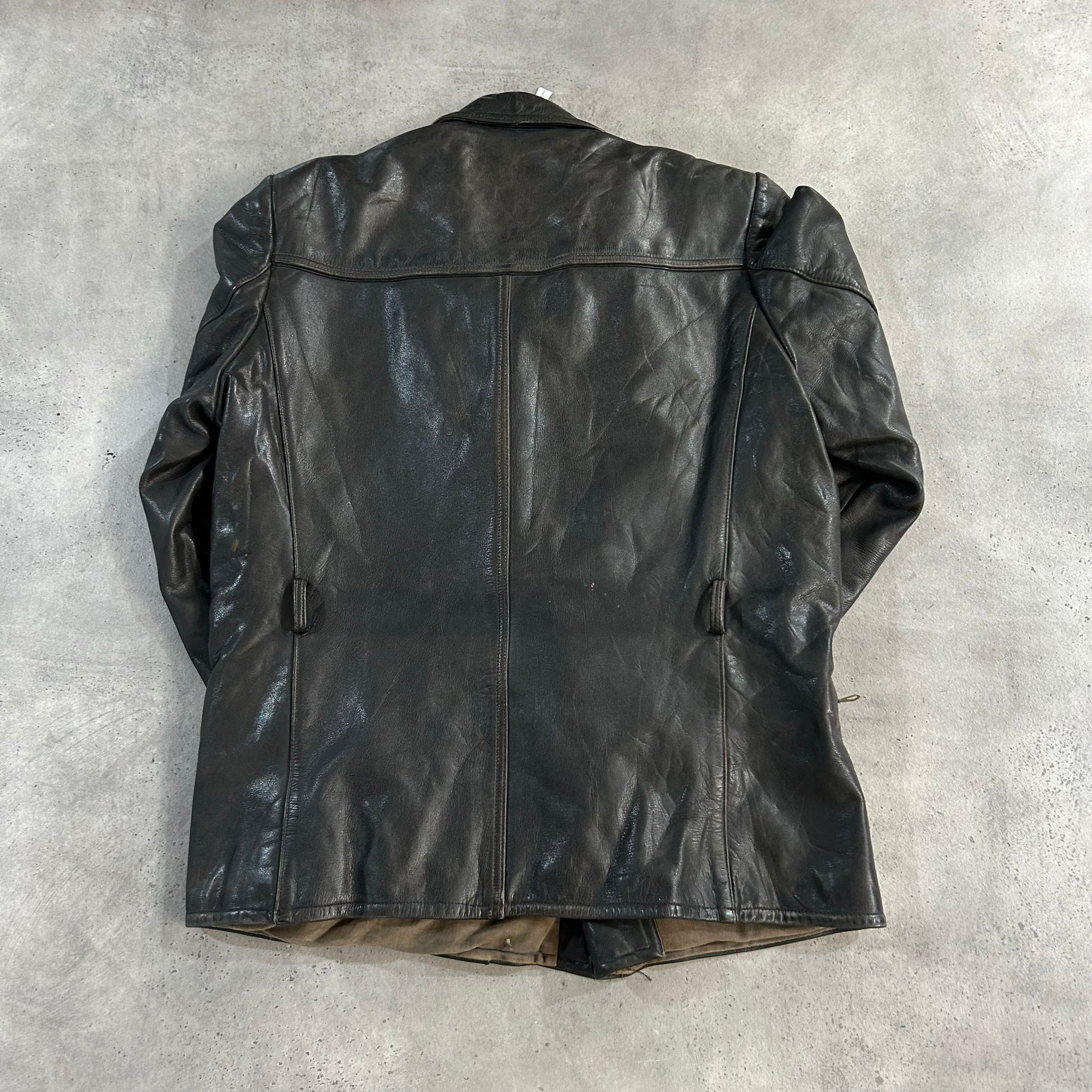 Vintage Antique Germany Retro Double Rider Leather Jackets