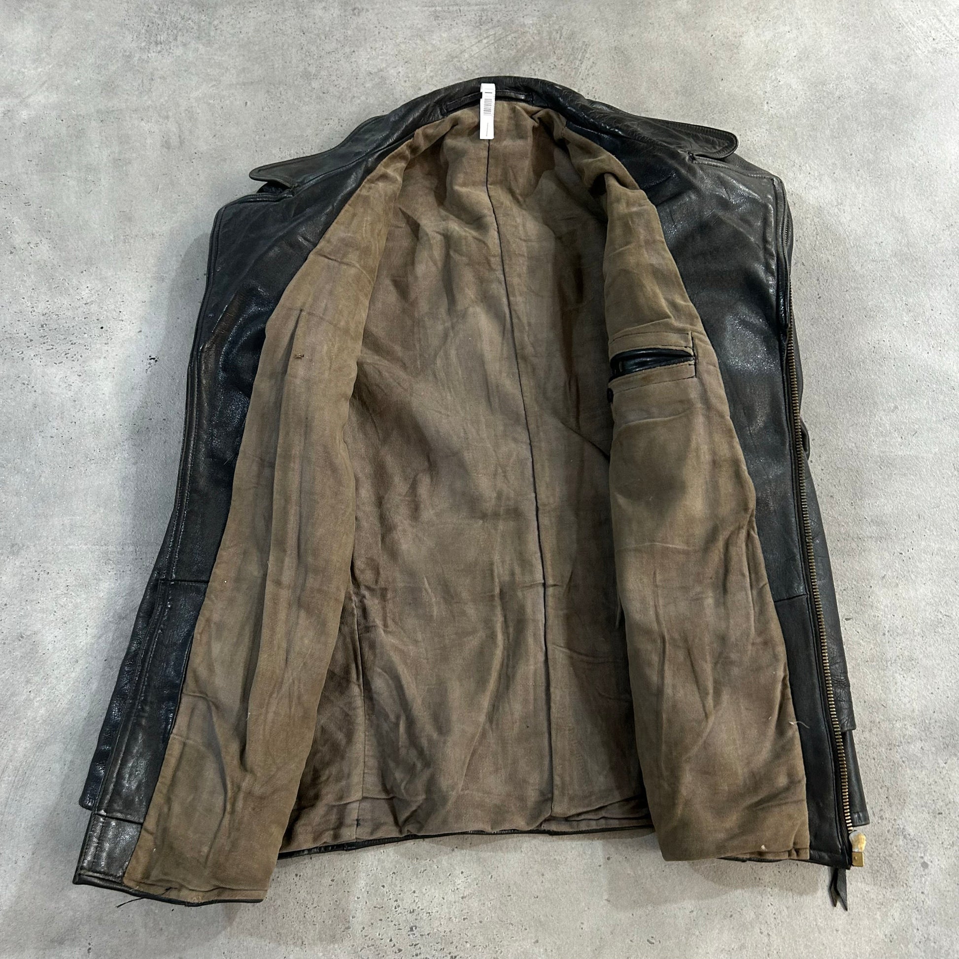 Vintage Antique Germany Retro Double Rider Leather Jackets
