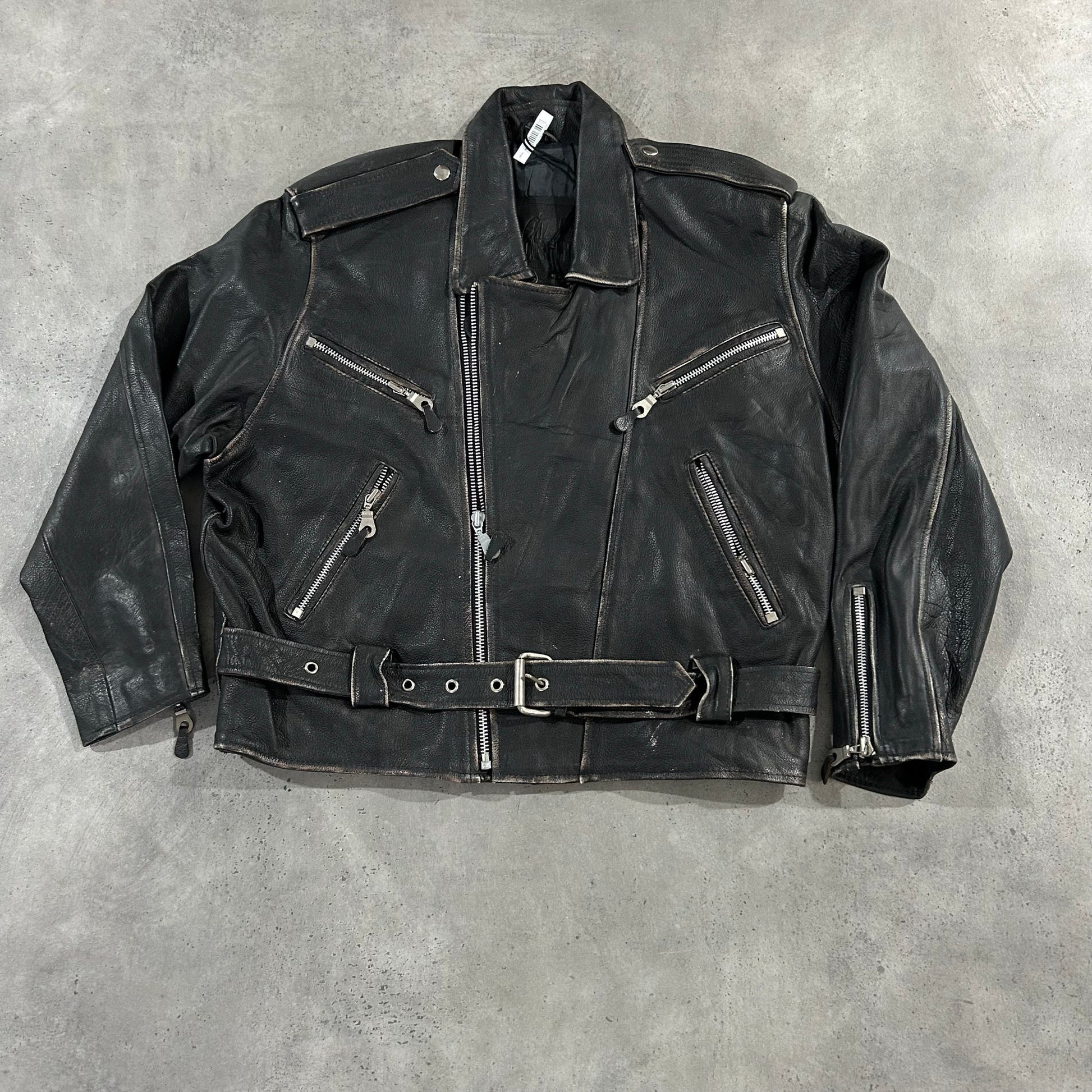 Vintage 70s-90s Germany Double Rider Leather Jackets