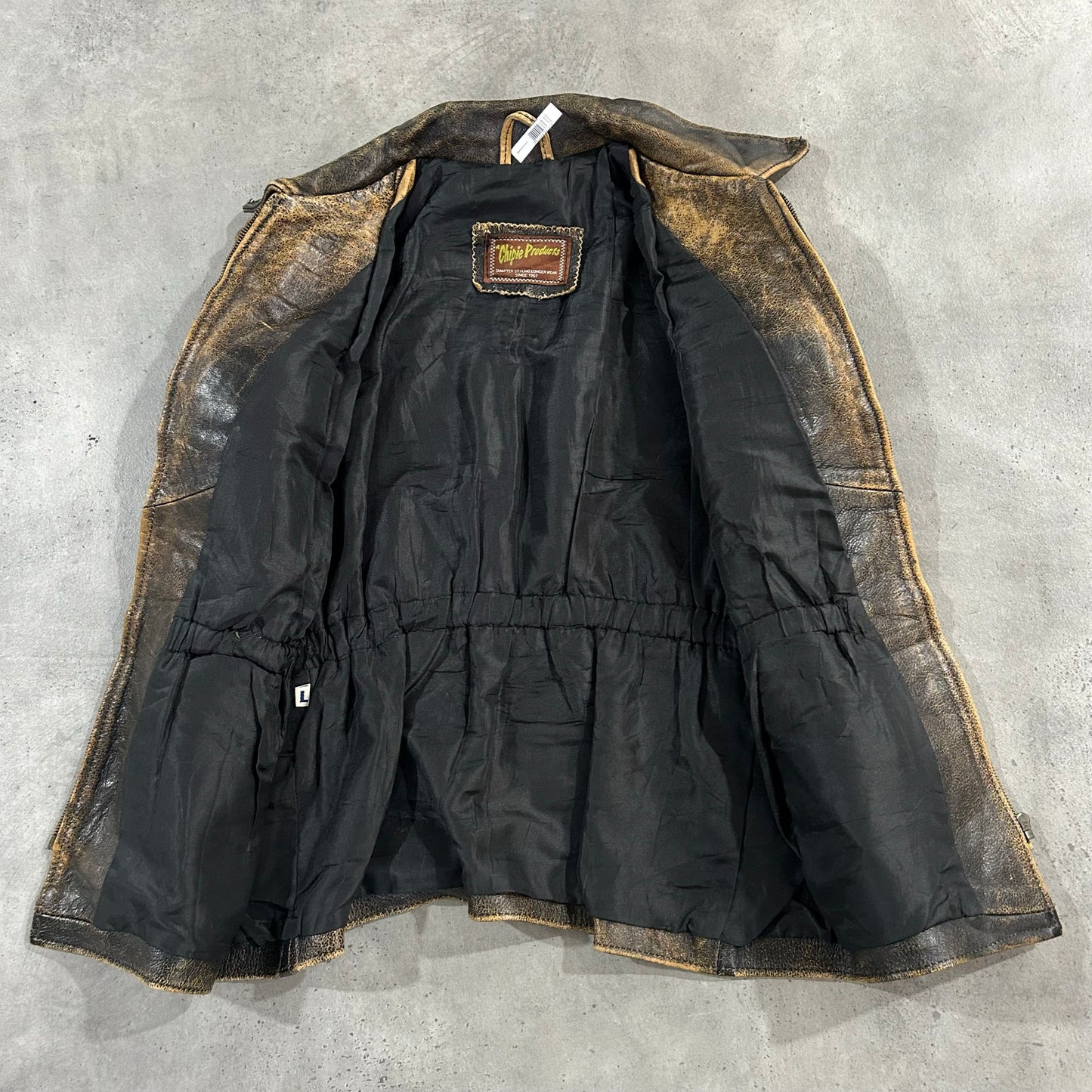 Vintage 70s-90s France Retro Mid-Length Leather Jackets