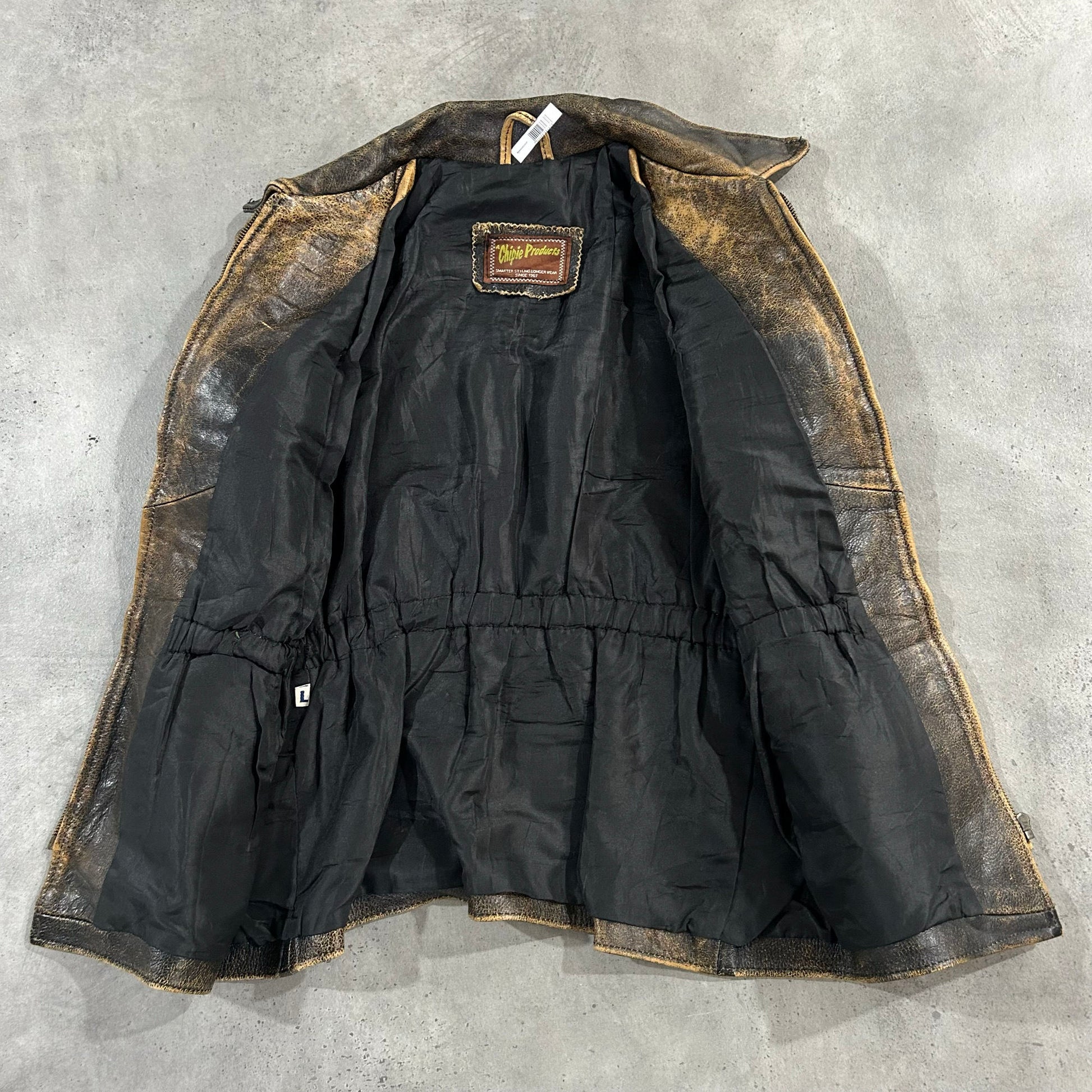 Vintage 70s-90s France Retro Mid-Length Leather Jackets