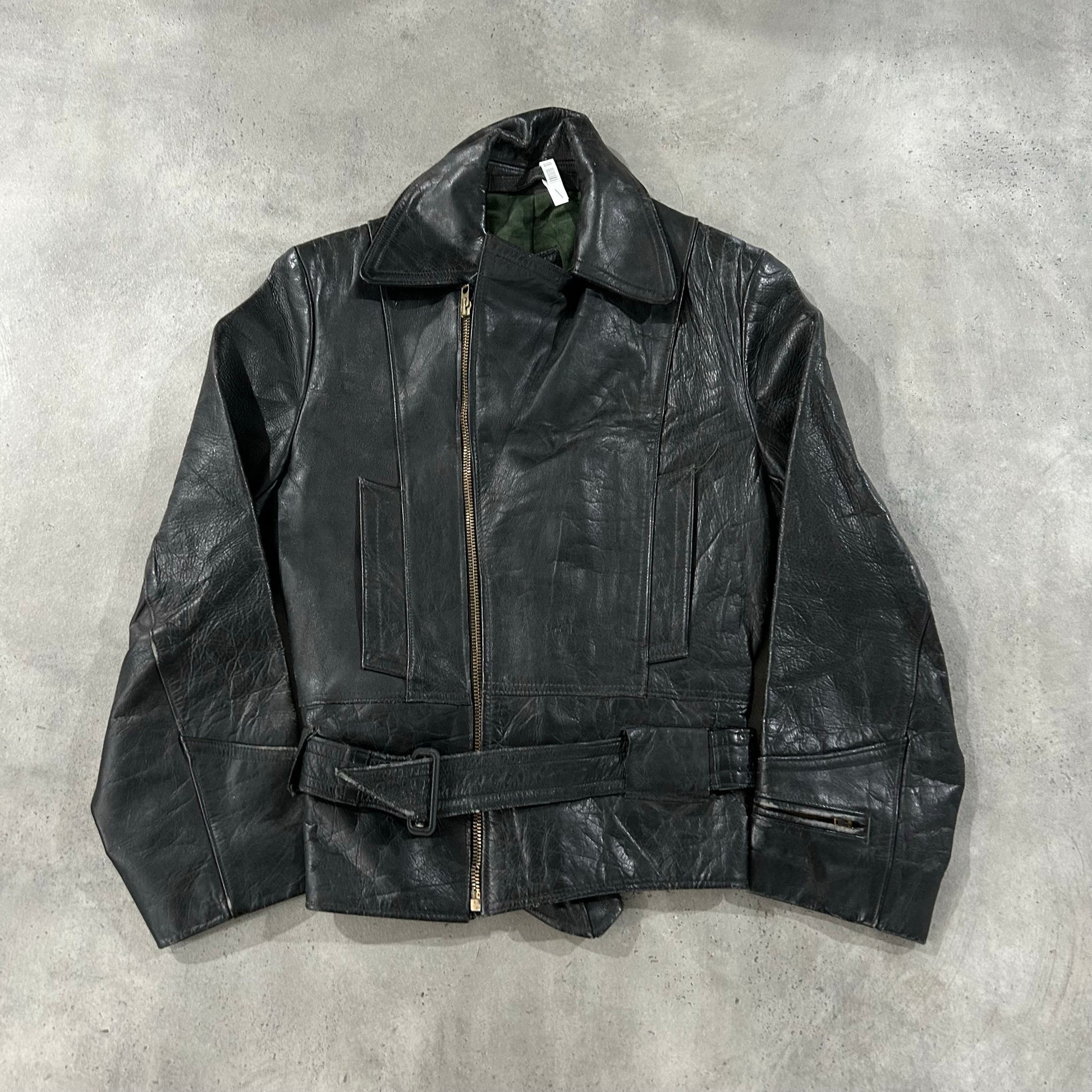 Vintage France Retro Double Rider Leather Jackets