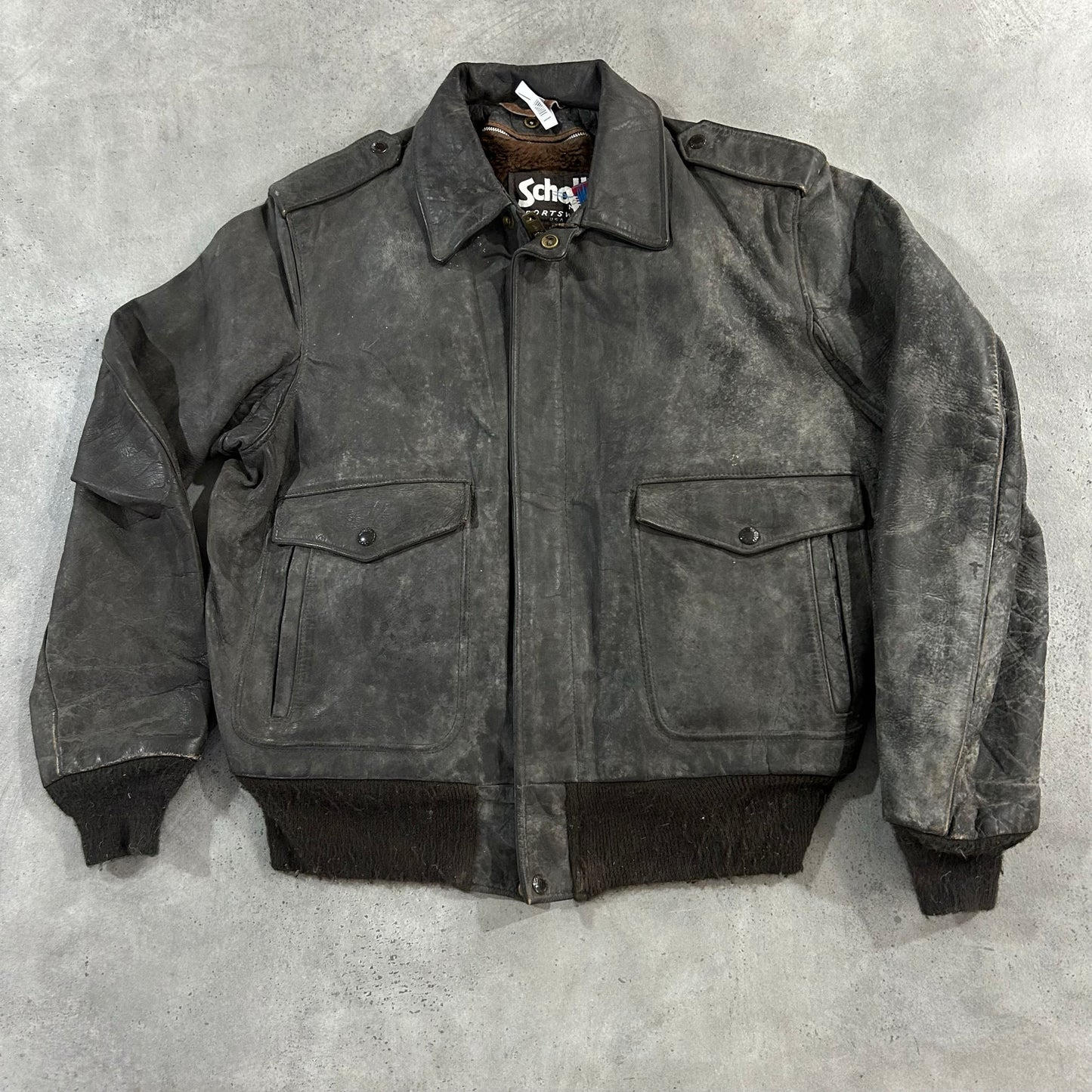 Vintage 70s-90s USA Schott Military A-2 Leather Jackets